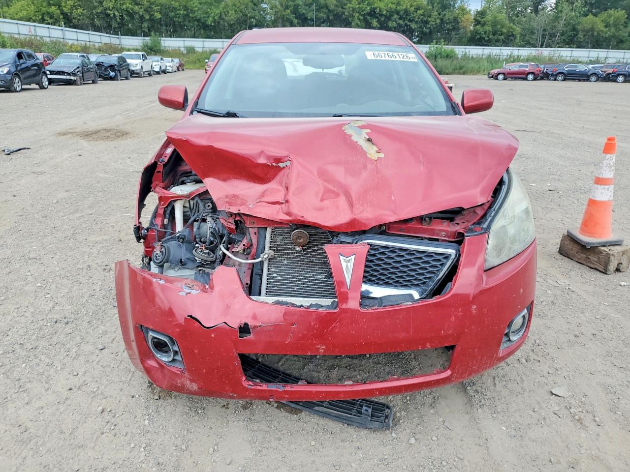 2009 Pontiac Vibe Красный vin: 5Y2SP67829Z458344