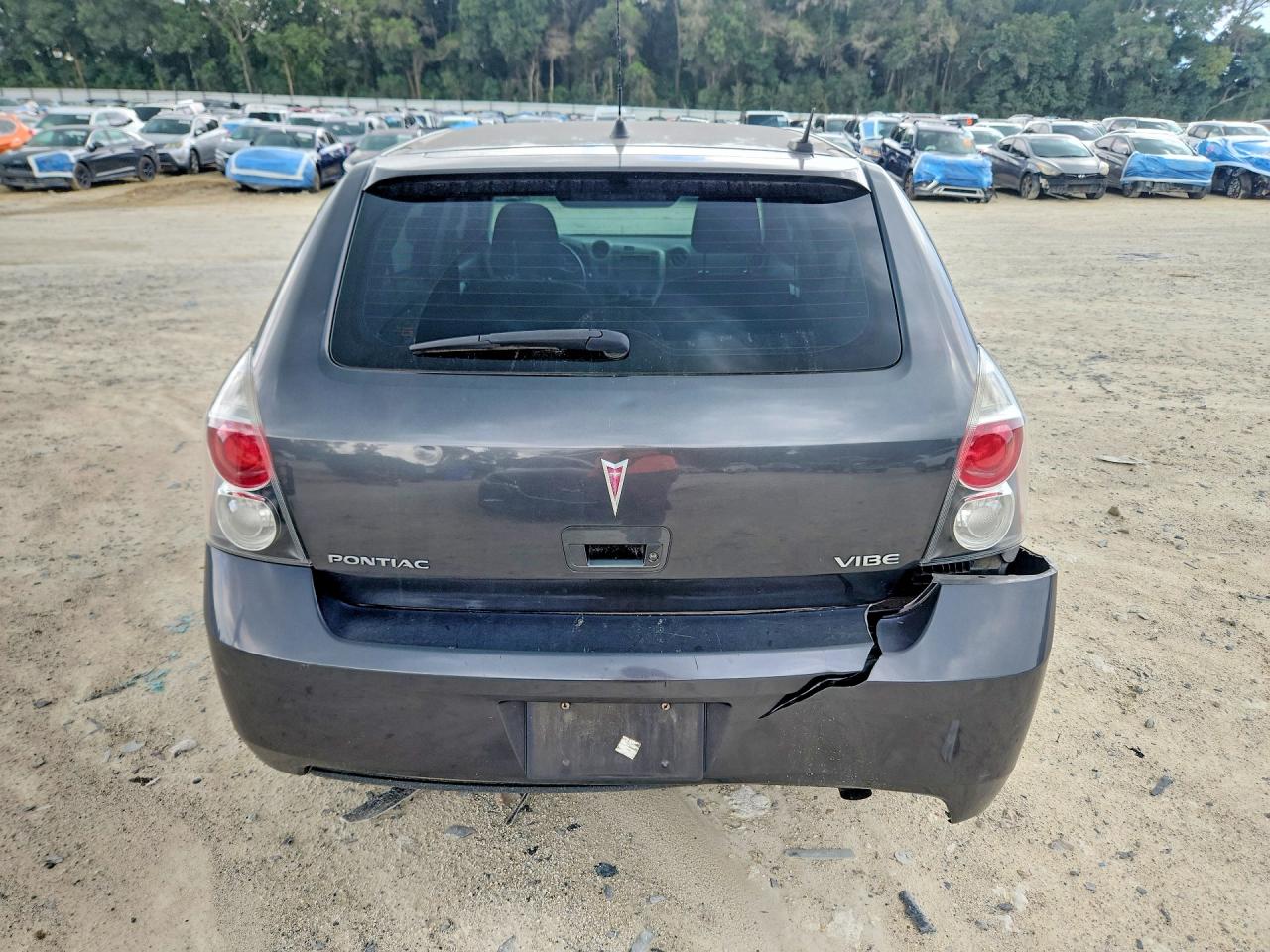 2009 Pontiac Vibe Gray vin: 5Y2SP67849Z417472