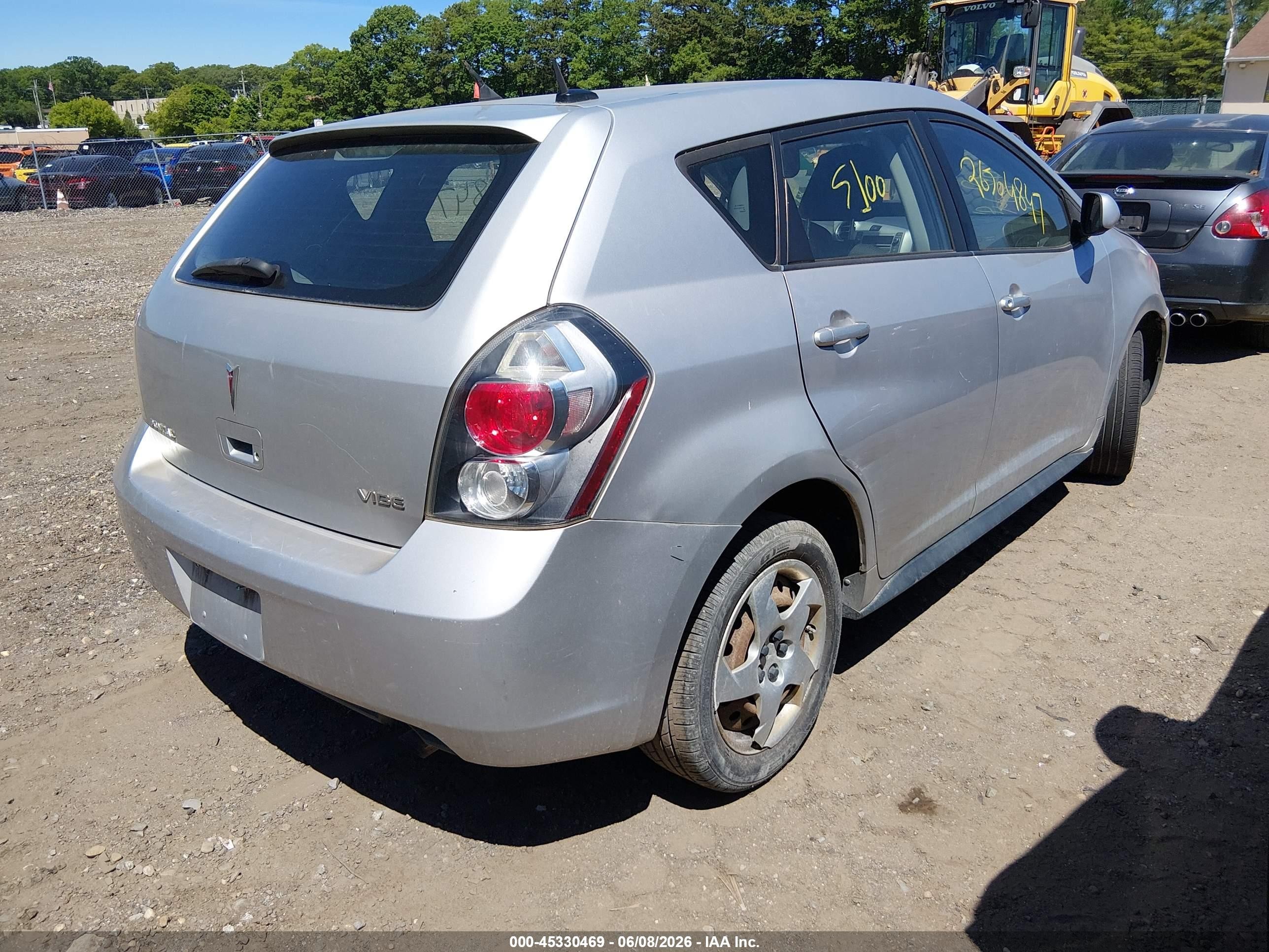 2009 Pontiac Vibe Gray vin: 5Y2SP67859Z449413