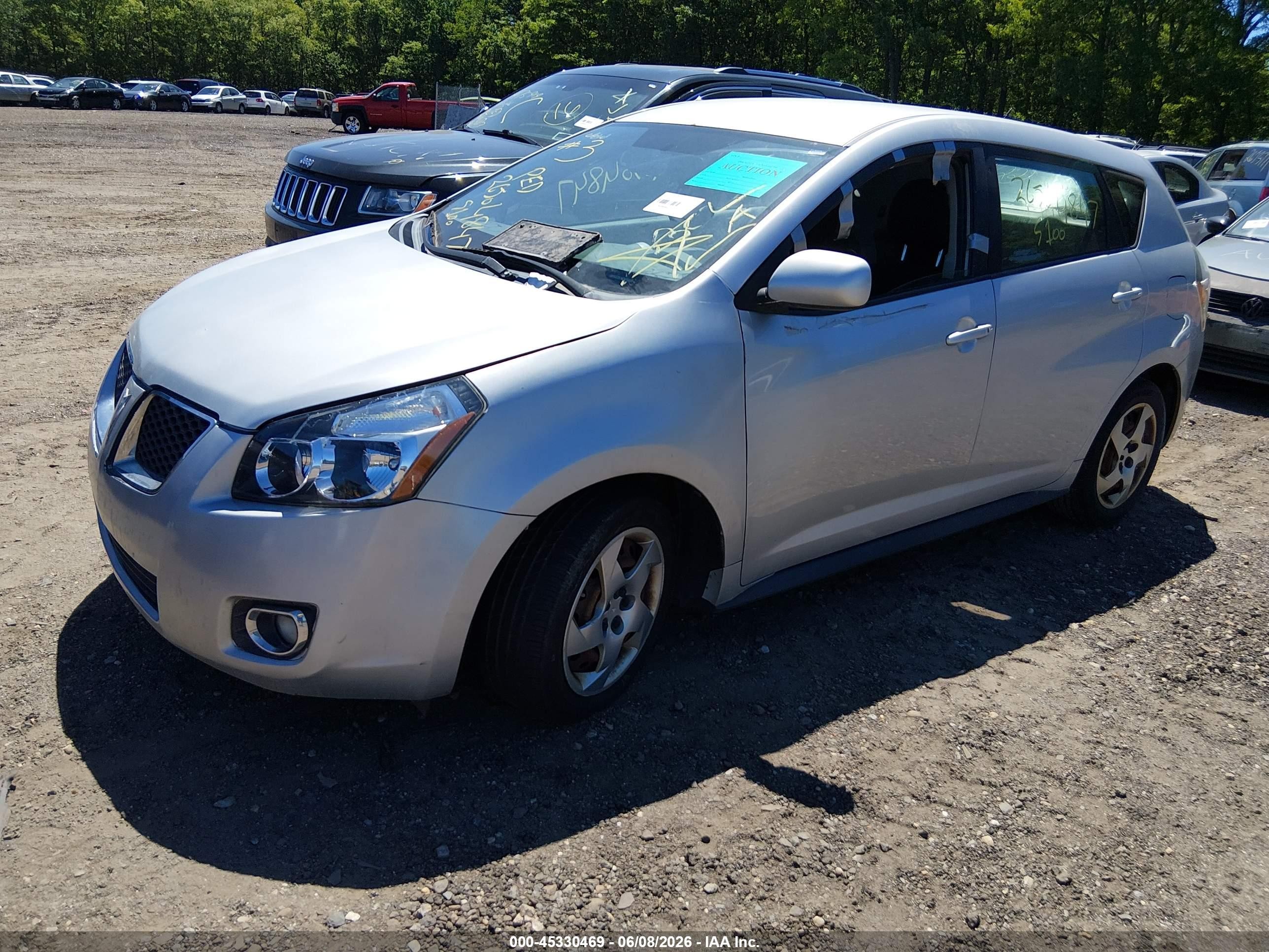 2009 Pontiac Vibe Gray vin: 5Y2SP67859Z449413