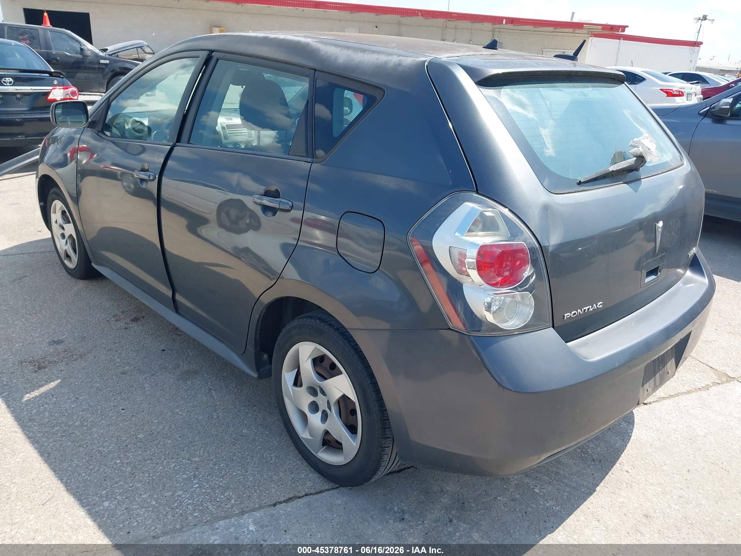 2009 Pontiac Vibe Gray vin: 5Y2SP67889Z435196