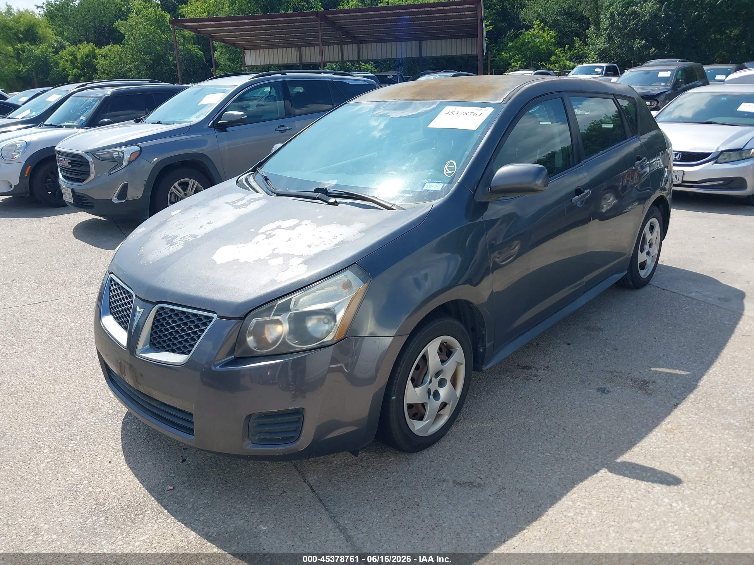 2009 Pontiac Vibe Gray vin: 5Y2SP67889Z435196