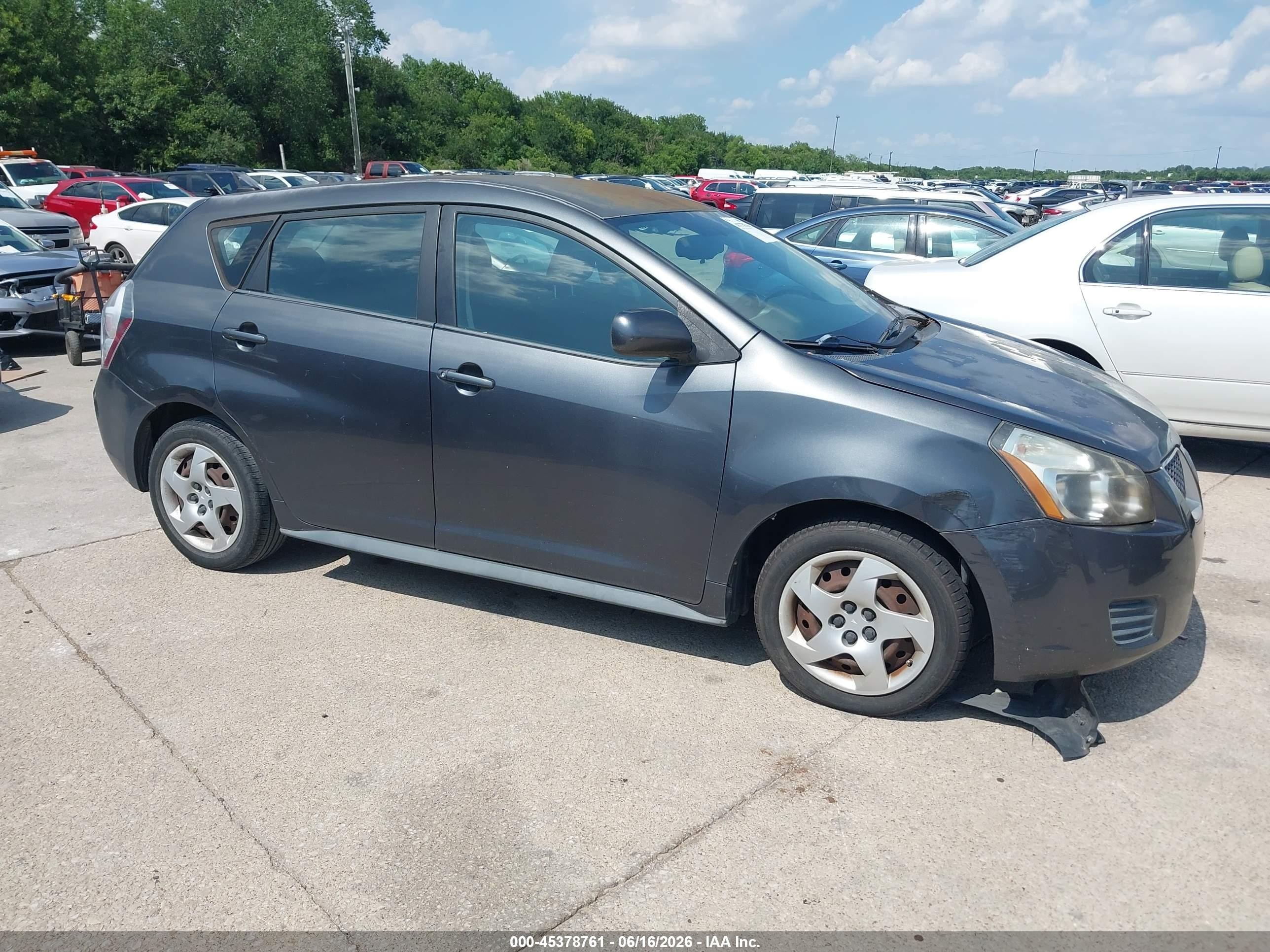 2009 Pontiac Vibe Gray vin: 5Y2SP67889Z435196