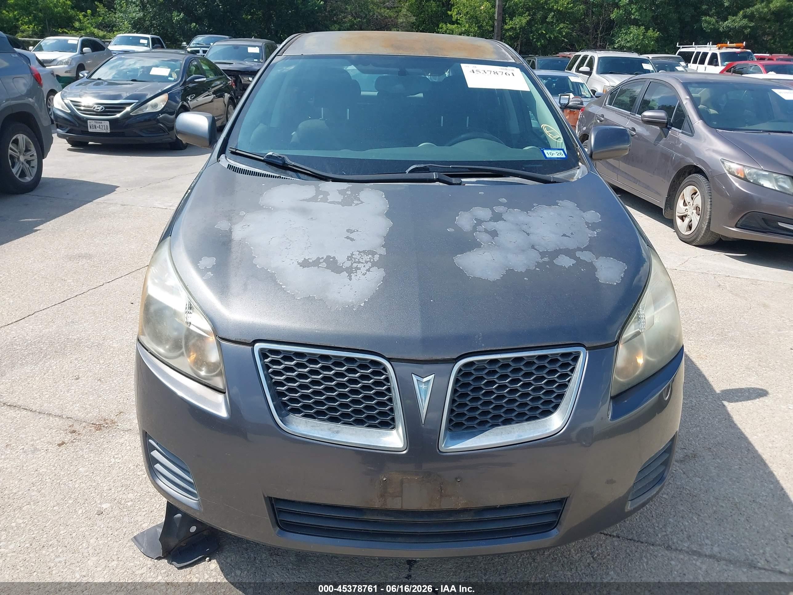 2009 Pontiac Vibe Gray vin: 5Y2SP67889Z435196