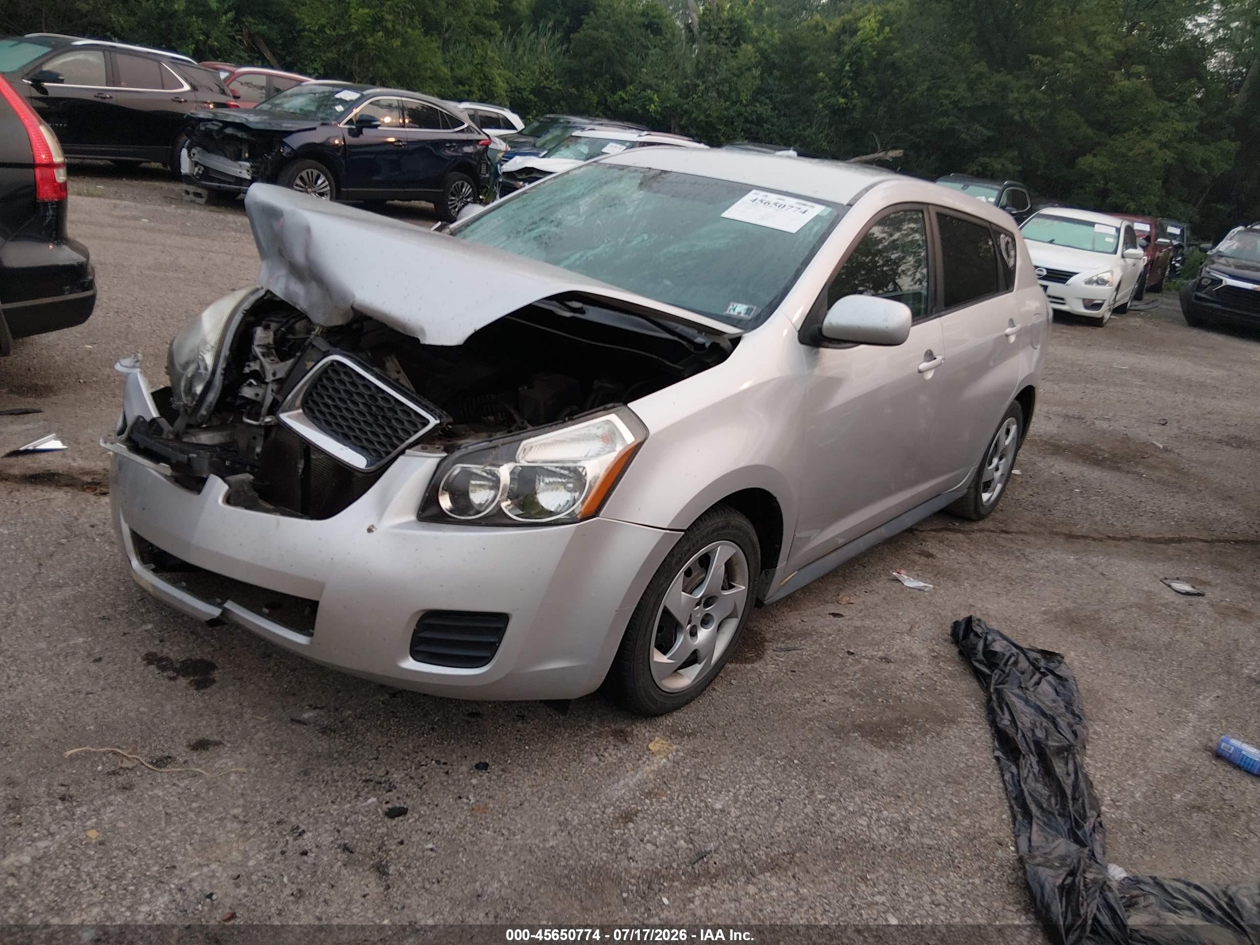 2009 Pontiac Vibe   Silver vin: 5Y2SP67889Z461538