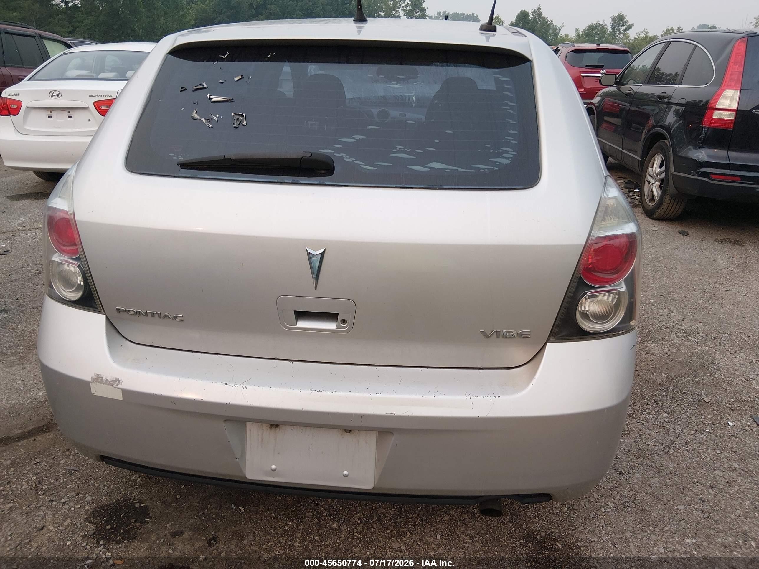 2009 Pontiac Vibe   Silver vin: 5Y2SP67889Z461538