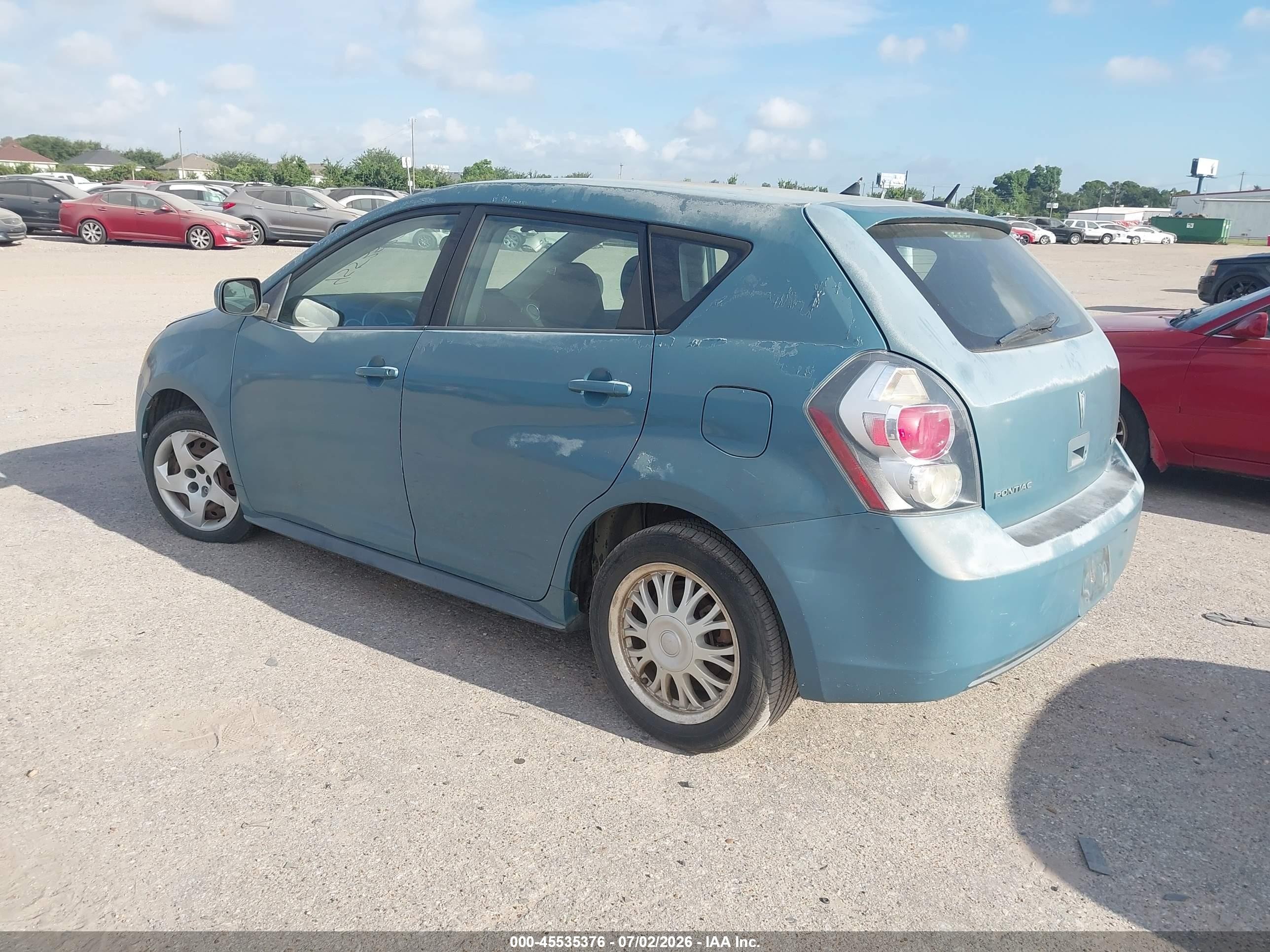 2009 Pontiac Vibe   Light Blue vin: 5Y2SP678X9Z438665