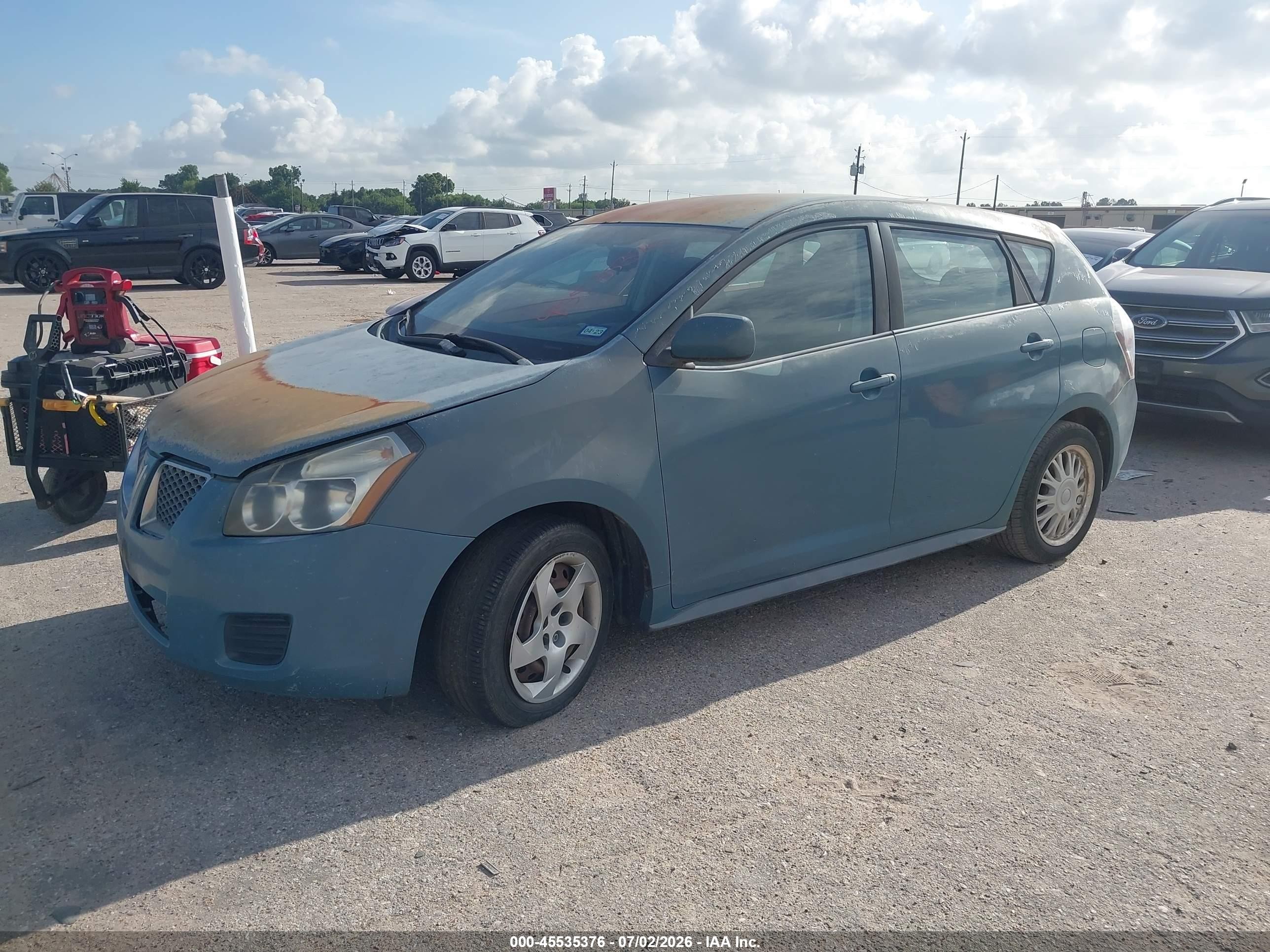 2009 Pontiac Vibe   Light Blue vin: 5Y2SP678X9Z438665