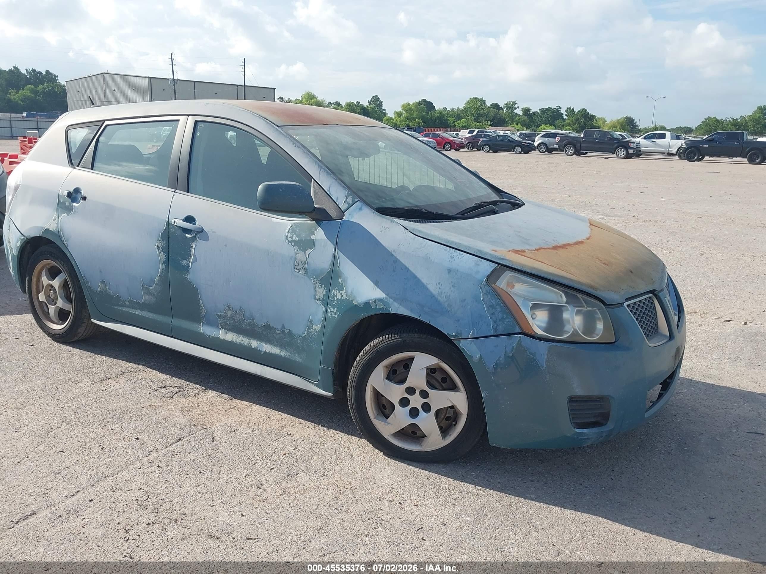 2009 Pontiac Vibe   Light Blue vin: 5Y2SP678X9Z438665