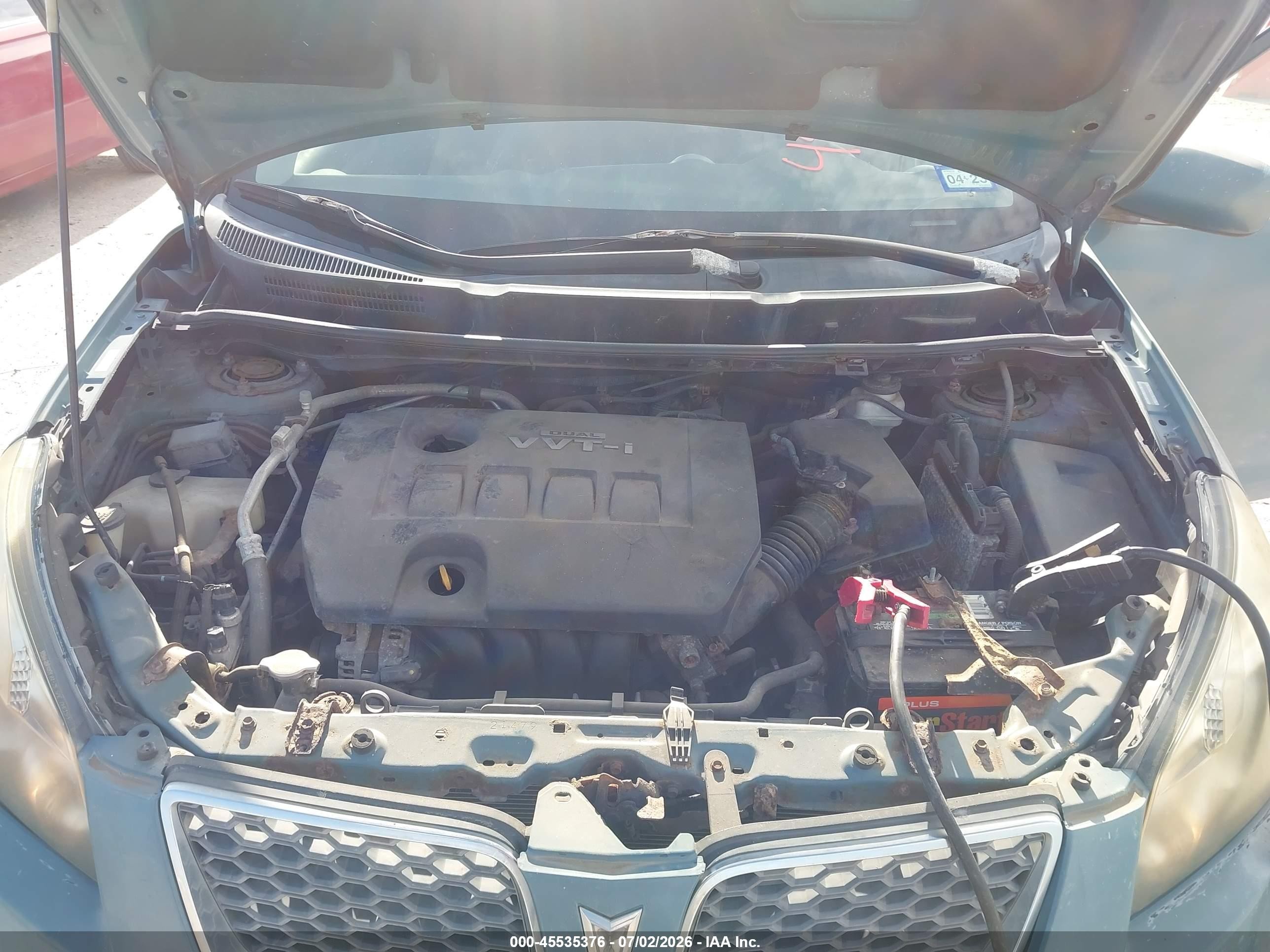 2009 Pontiac Vibe   Light Blue vin: 5Y2SP678X9Z438665