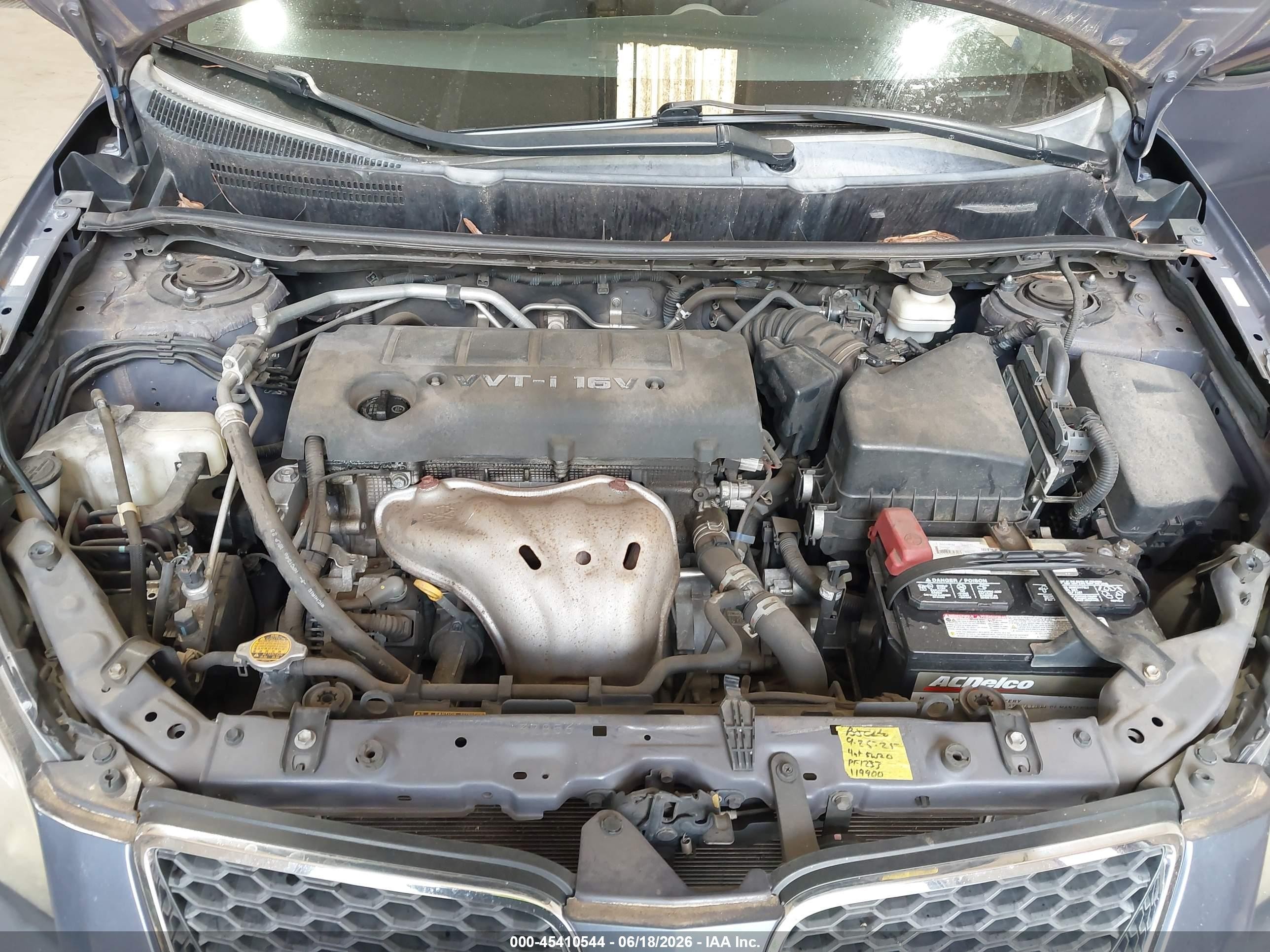 2010 Pontiac Vibe   Серый vin: 5Y2SP6E02AZ410988