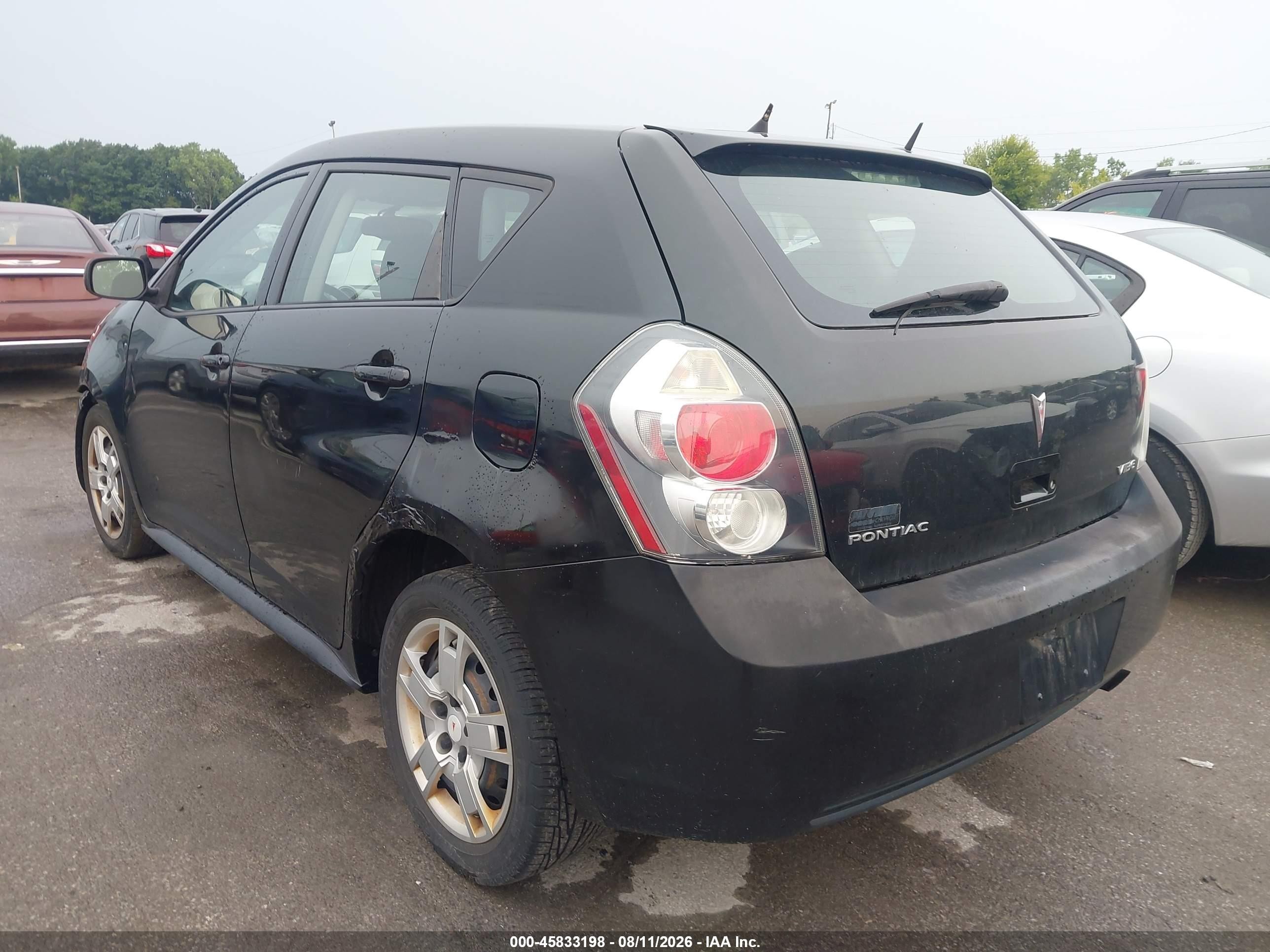 2010 Pontiac Vibe   Black vin: 5Y2SP6E03AZ410465