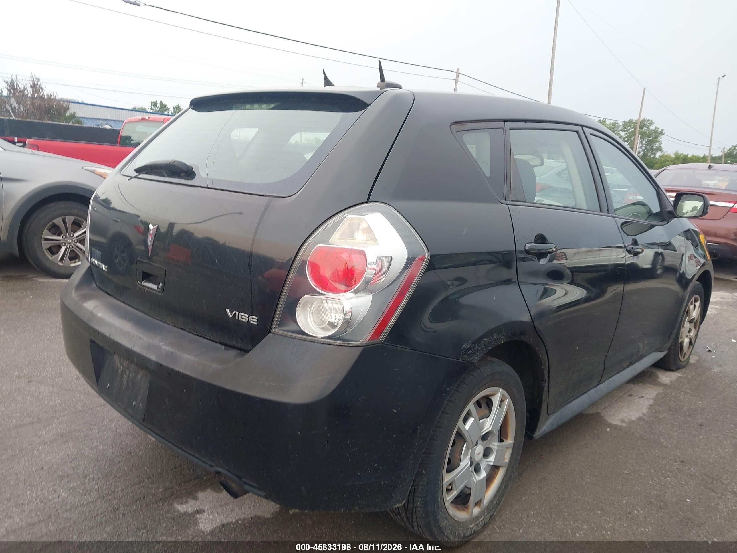 2010 Pontiac Vibe   Black vin: 5Y2SP6E03AZ410465