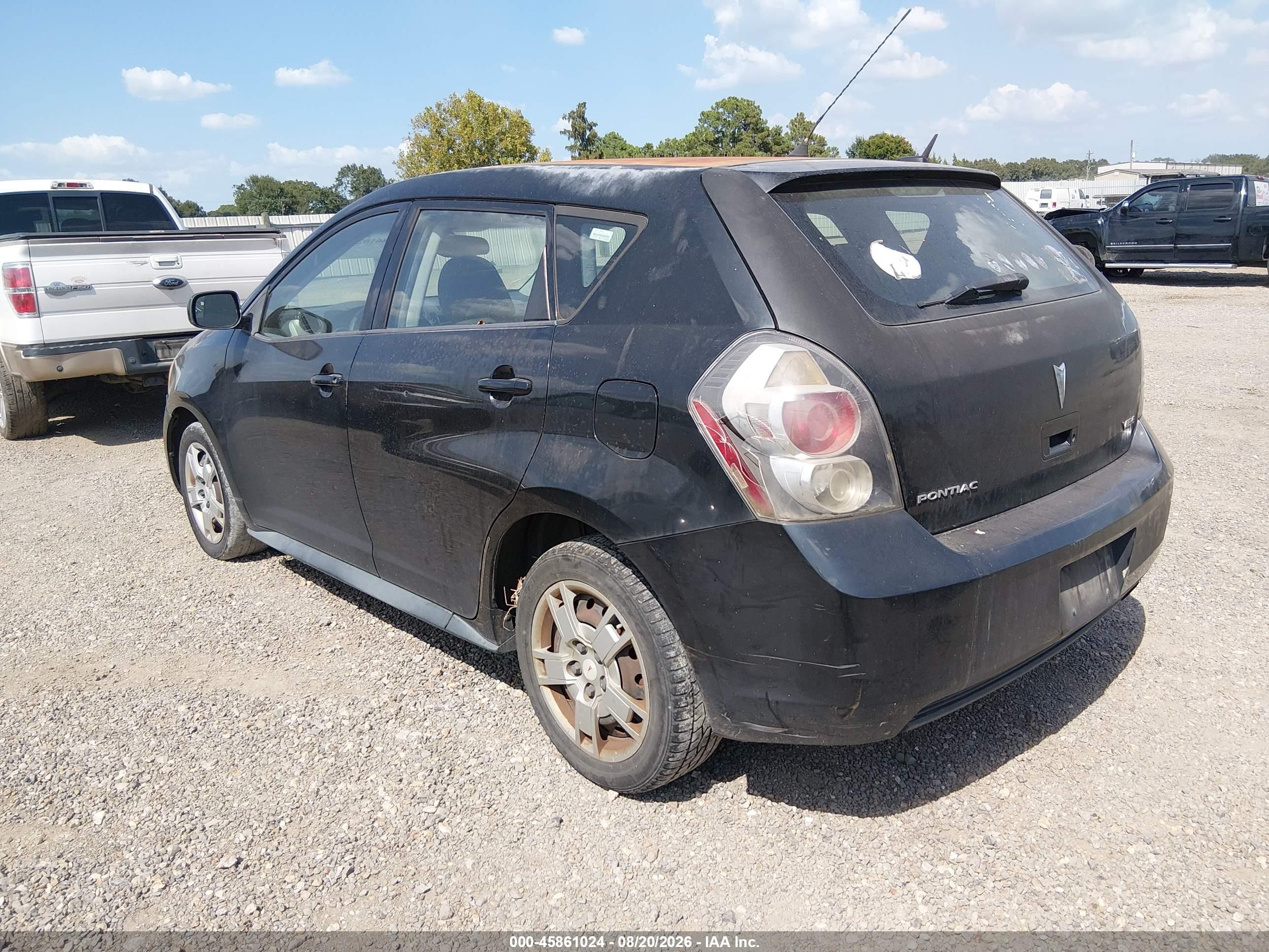 2010 Pontiac Vibe   Черный vin: 5Y2SP6E07AZ418830