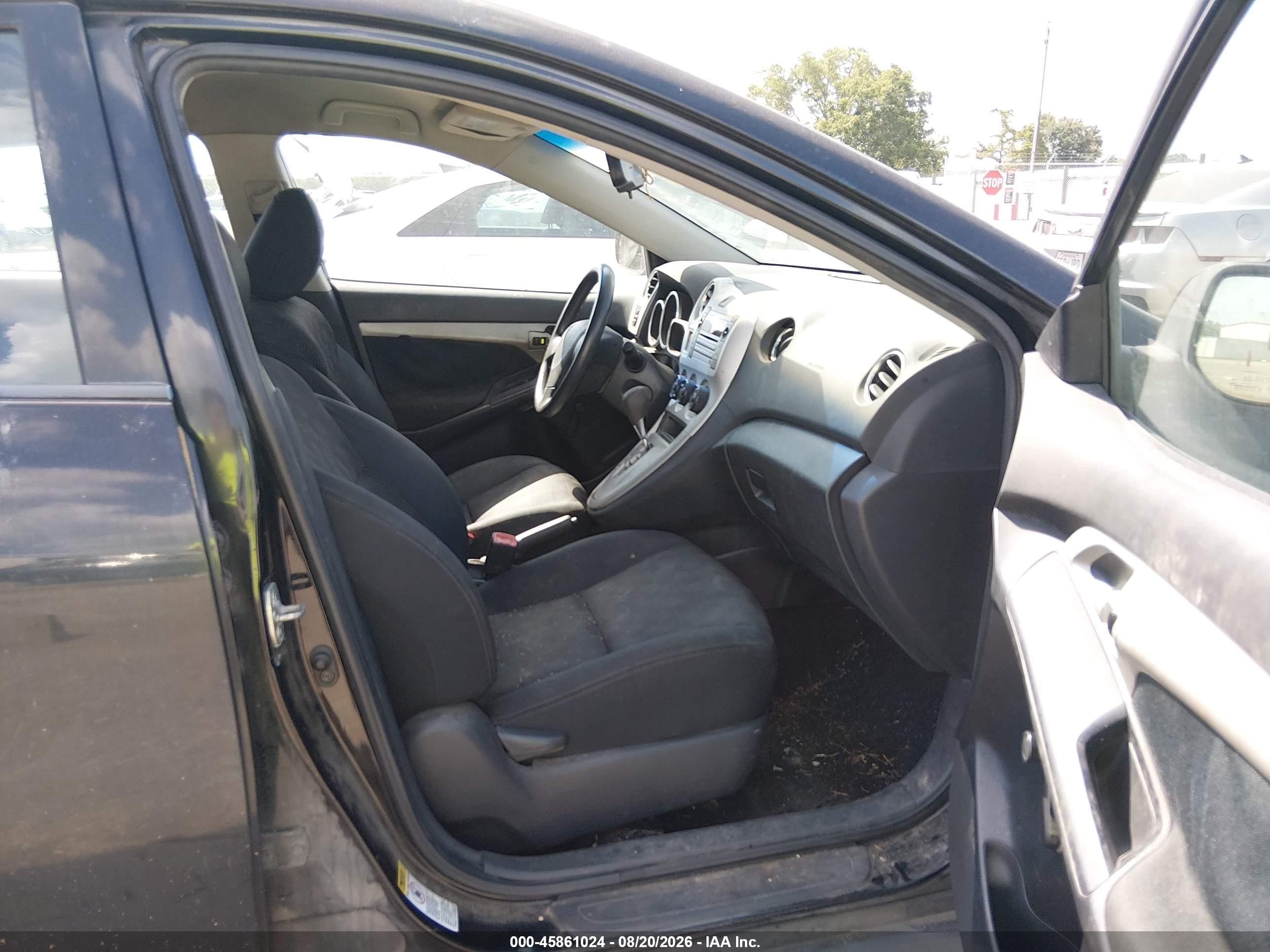 2010 Pontiac Vibe   Черный vin: 5Y2SP6E07AZ418830