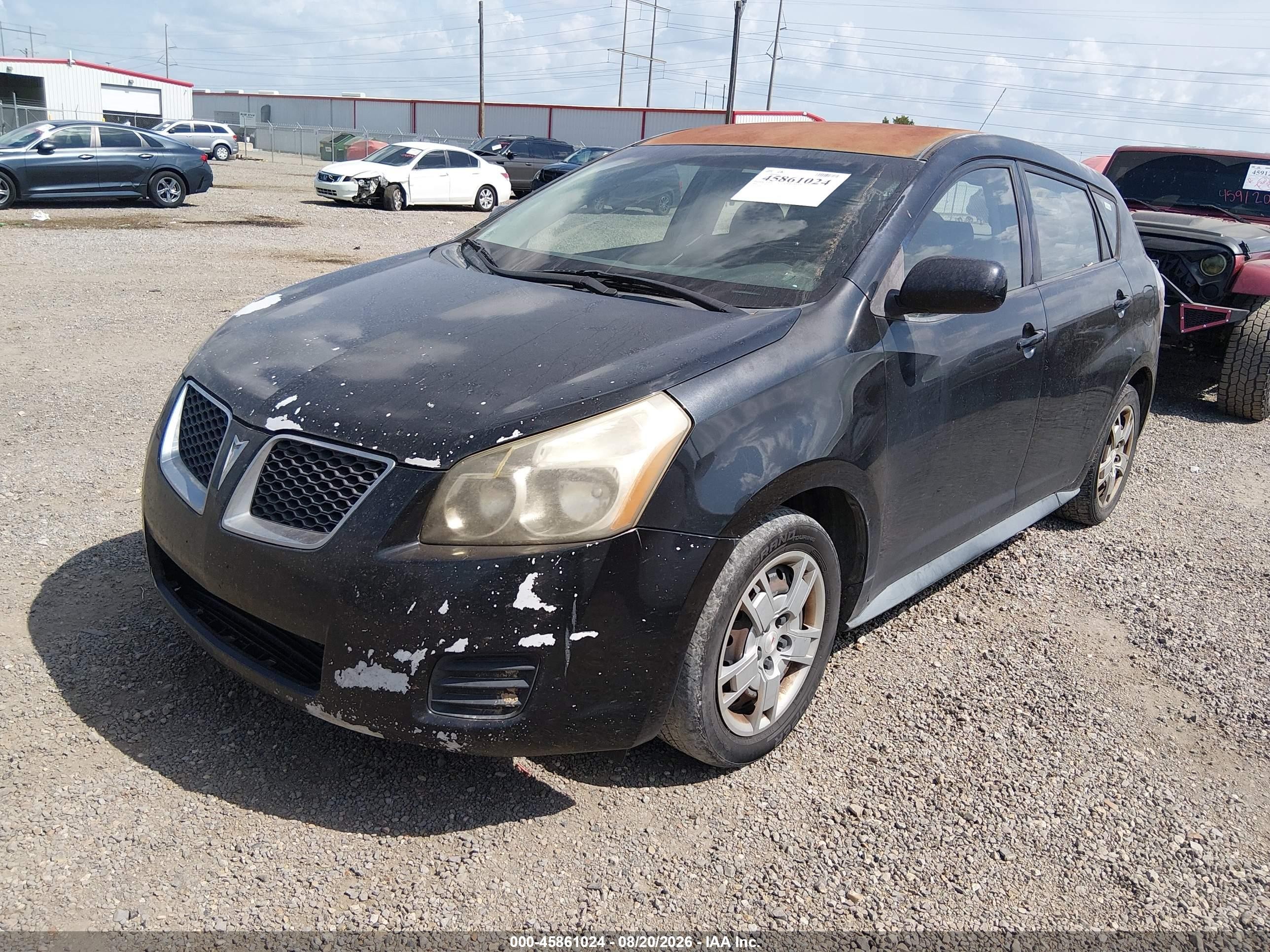 2010 Pontiac Vibe   Черный vin: 5Y2SP6E07AZ418830