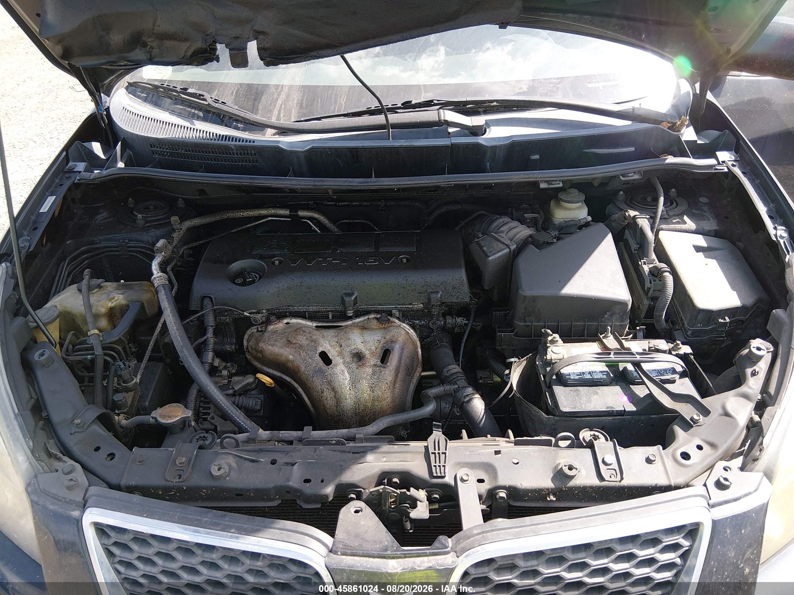 2010 Pontiac Vibe   Черный vin: 5Y2SP6E07AZ418830