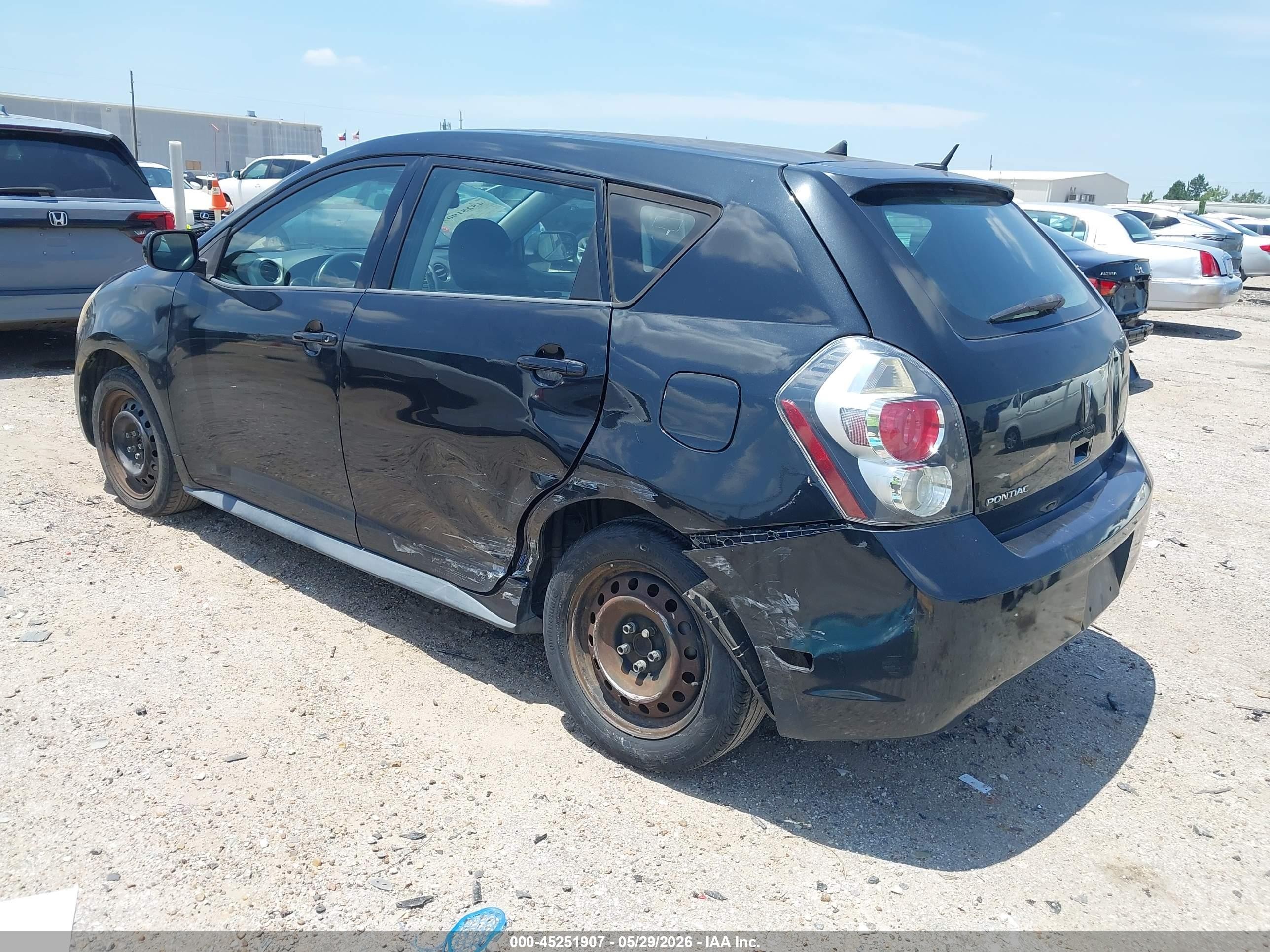 2010 Pontiac Vibe   Черный vin: 5Y2SP6E80AZ417976
