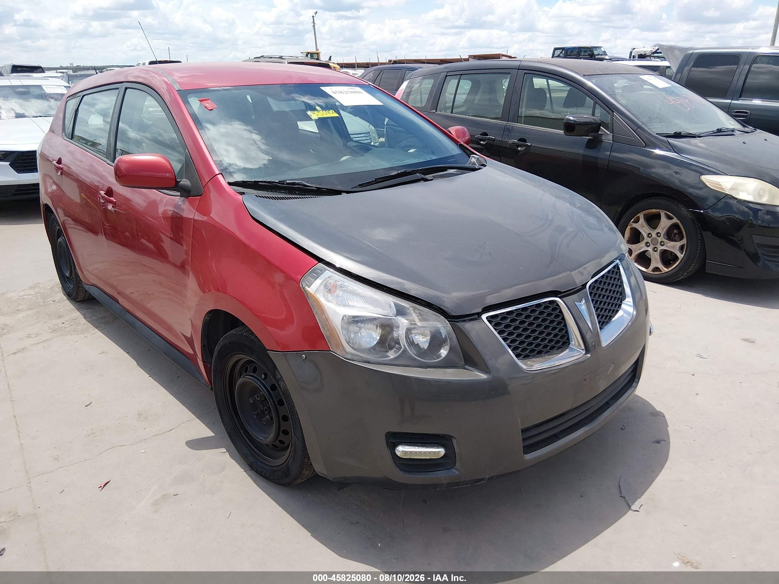2010 Pontiac Vibe   Red vin: 5Y2SP6E81AZ418358
