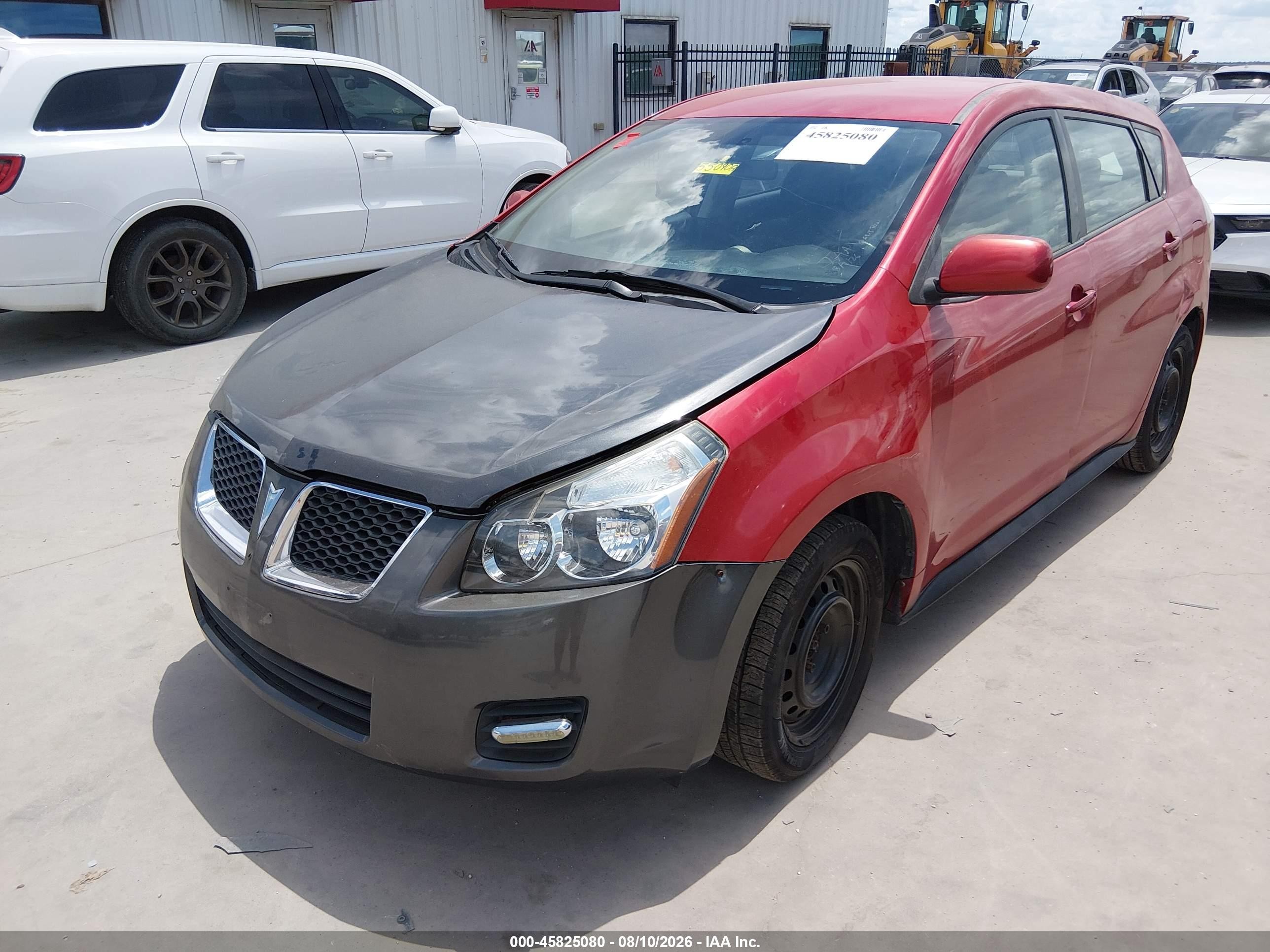 2010 Pontiac Vibe   Red vin: 5Y2SP6E81AZ418358