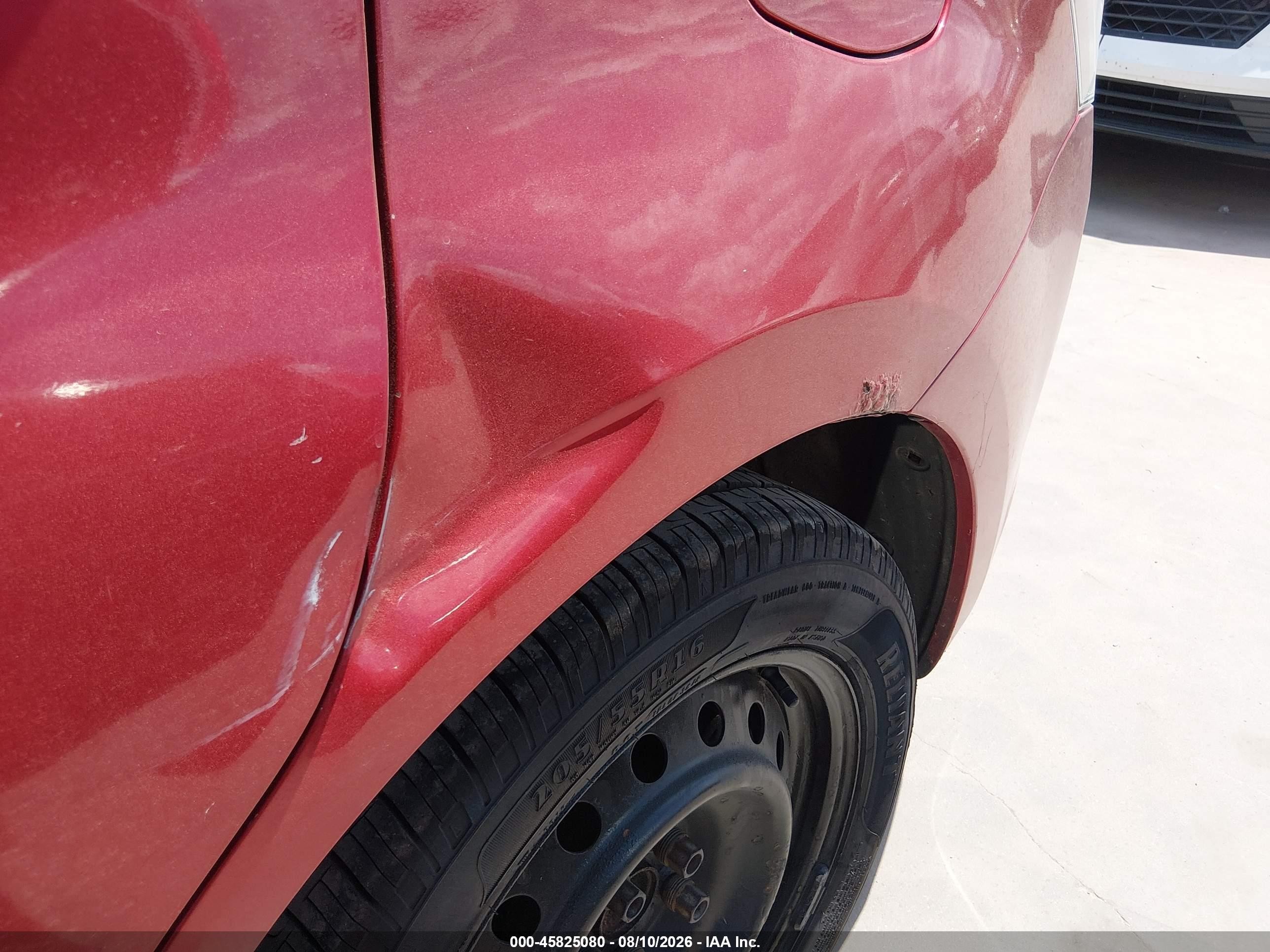 2010 Pontiac Vibe   Red vin: 5Y2SP6E81AZ418358