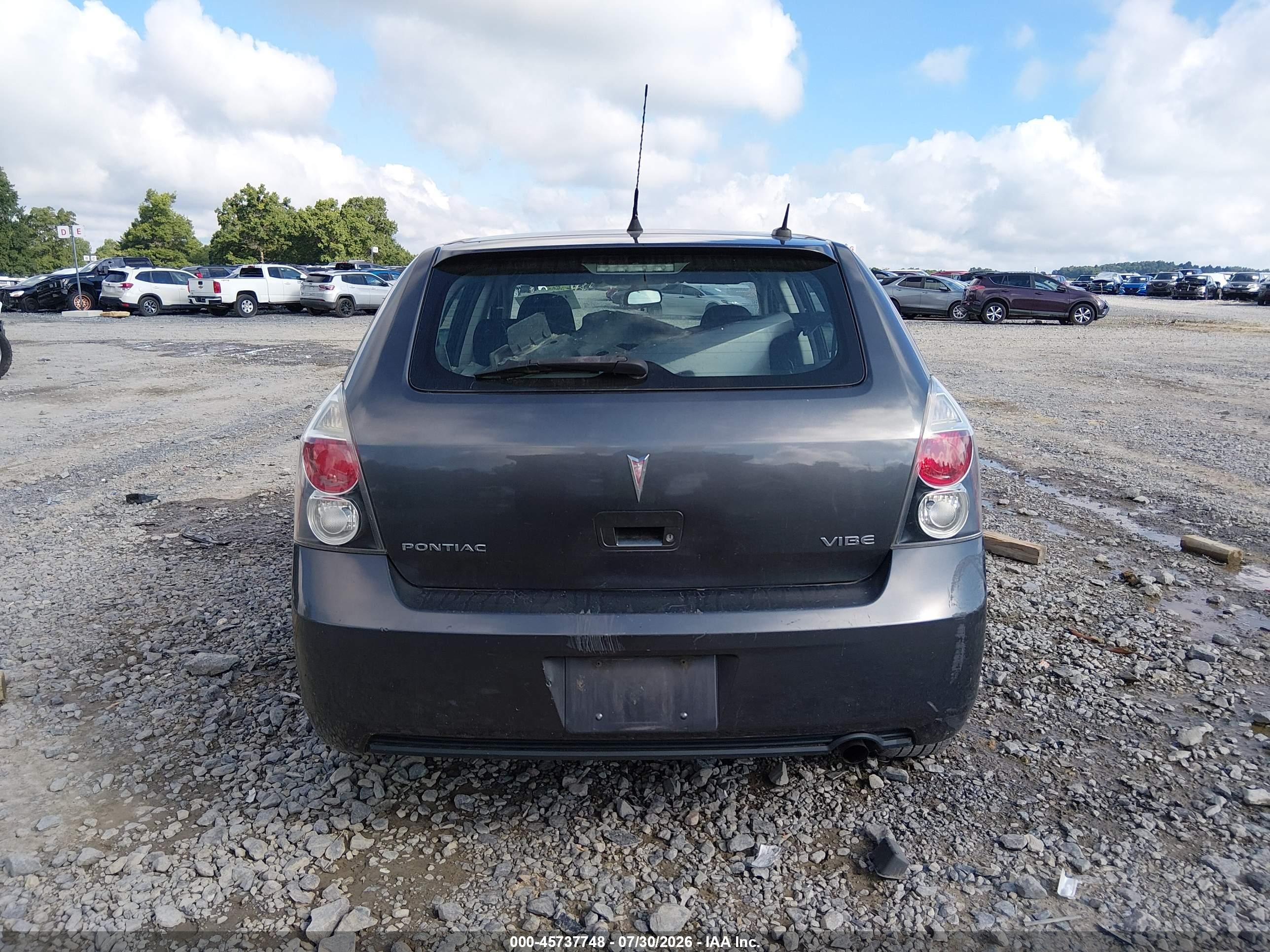 2010 Pontiac Vibe   Pewter vin: 5Y2SP6E82AZ404078