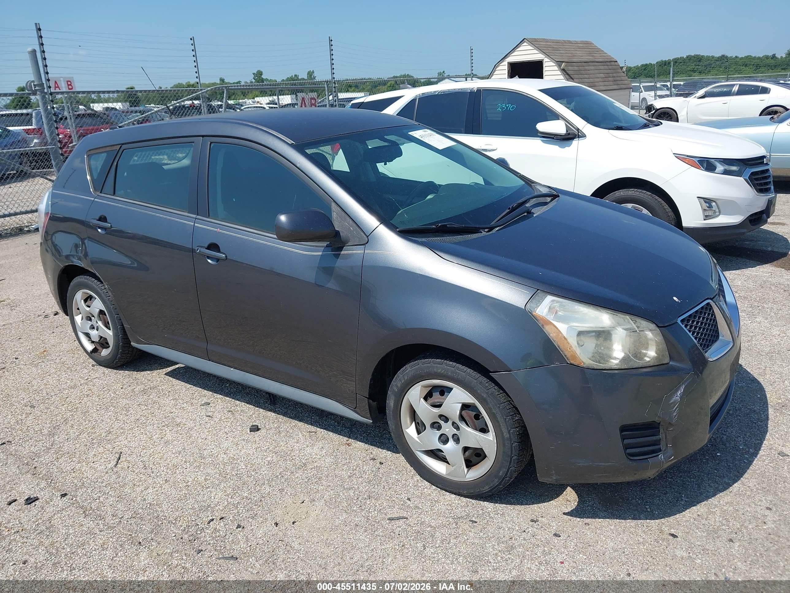 2010 Pontiac Vibe   Gray vin: 5Y2SP6E86AZ410188
