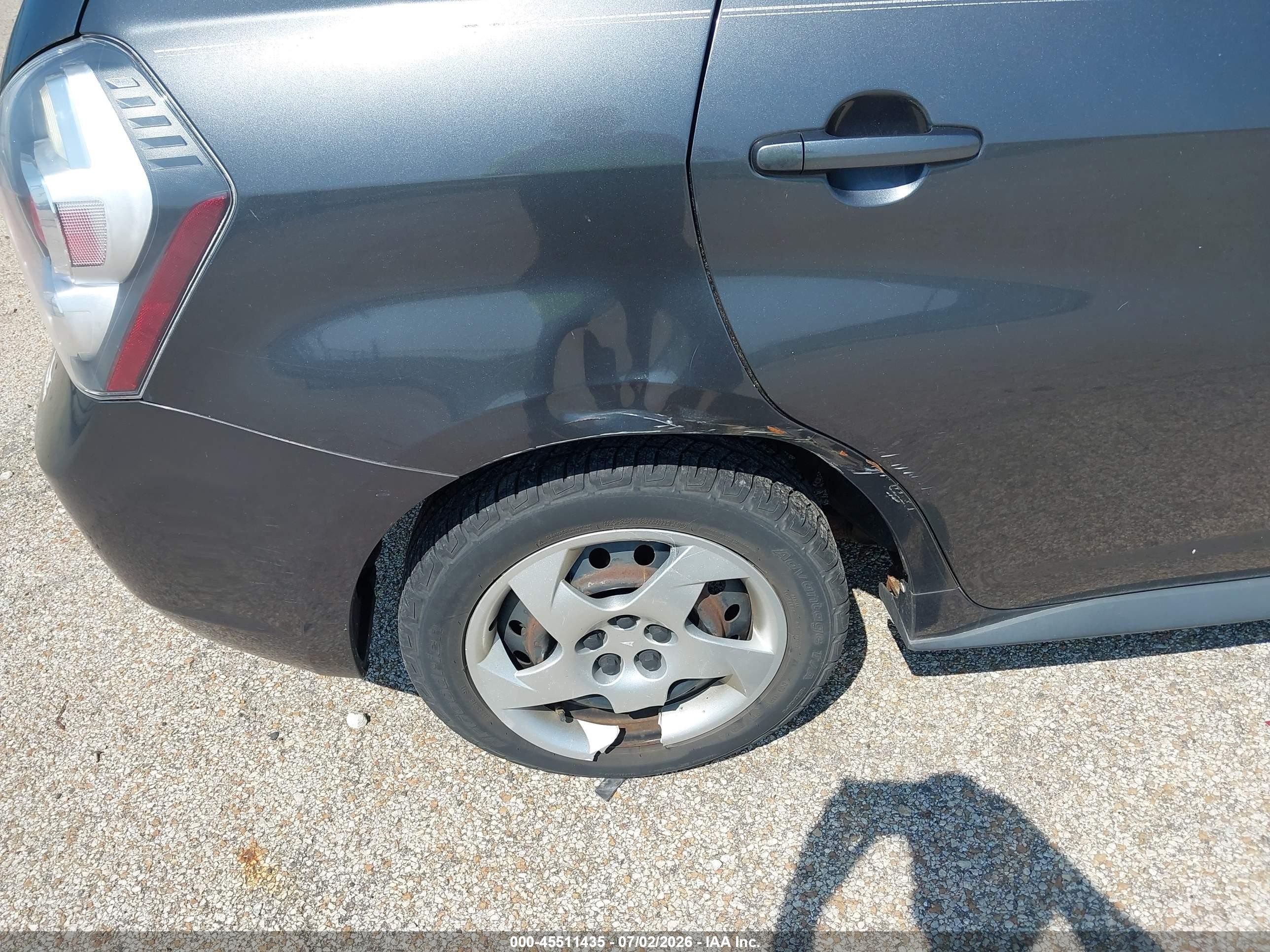2010 Pontiac Vibe   Gray vin: 5Y2SP6E86AZ410188