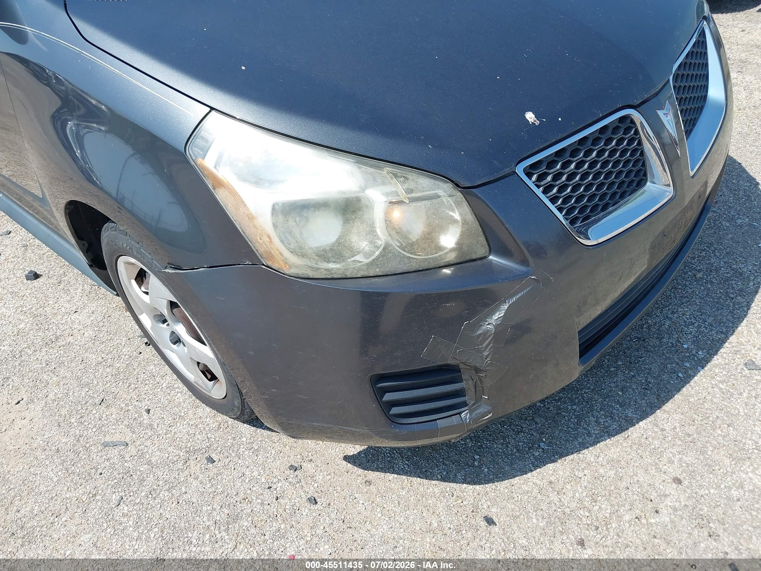 2010 Pontiac Vibe   Gray vin: 5Y2SP6E86AZ410188
