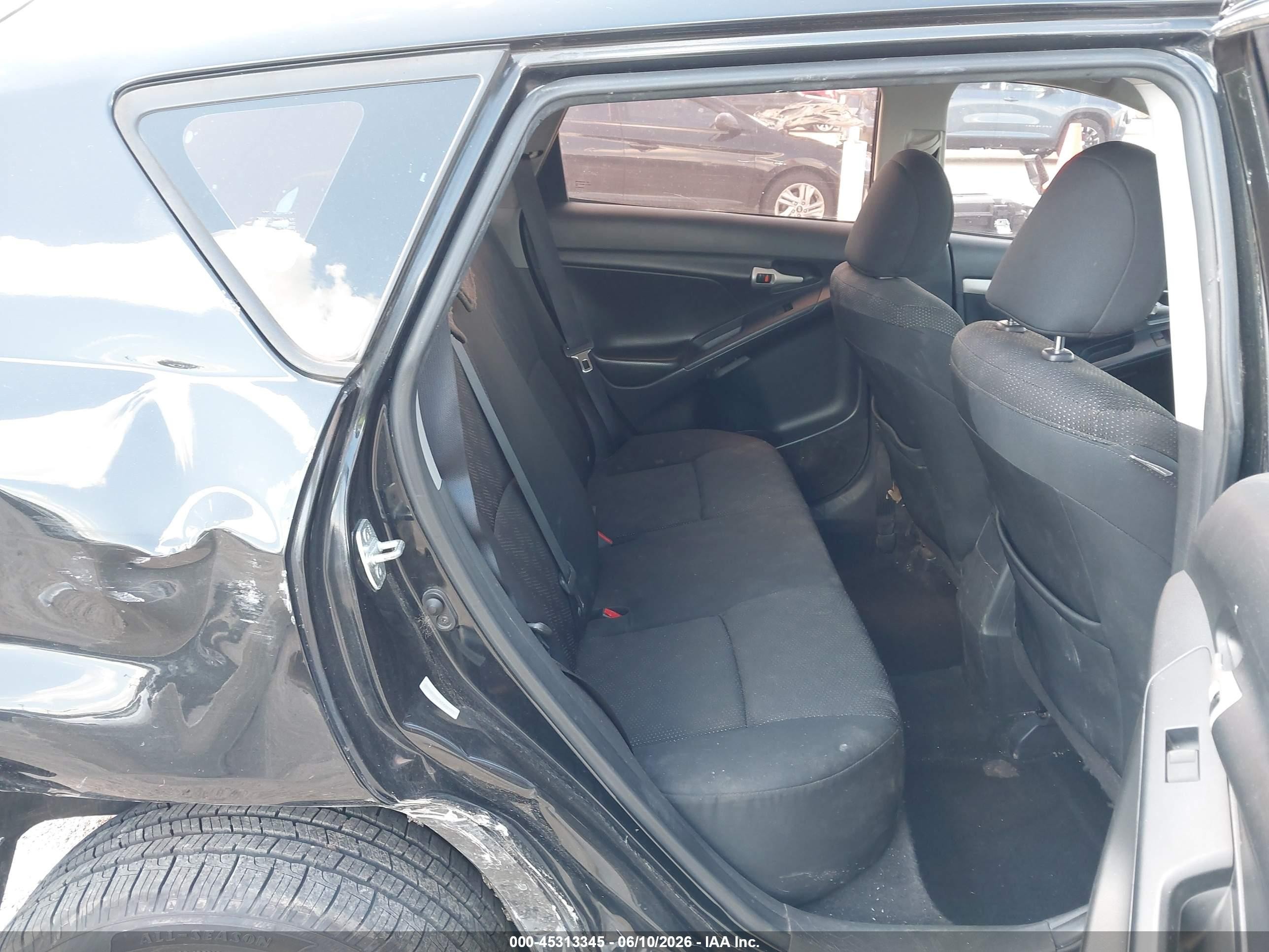 2010 Pontiac Vibe Черный vin: 5Y2SP6E87AZ420101