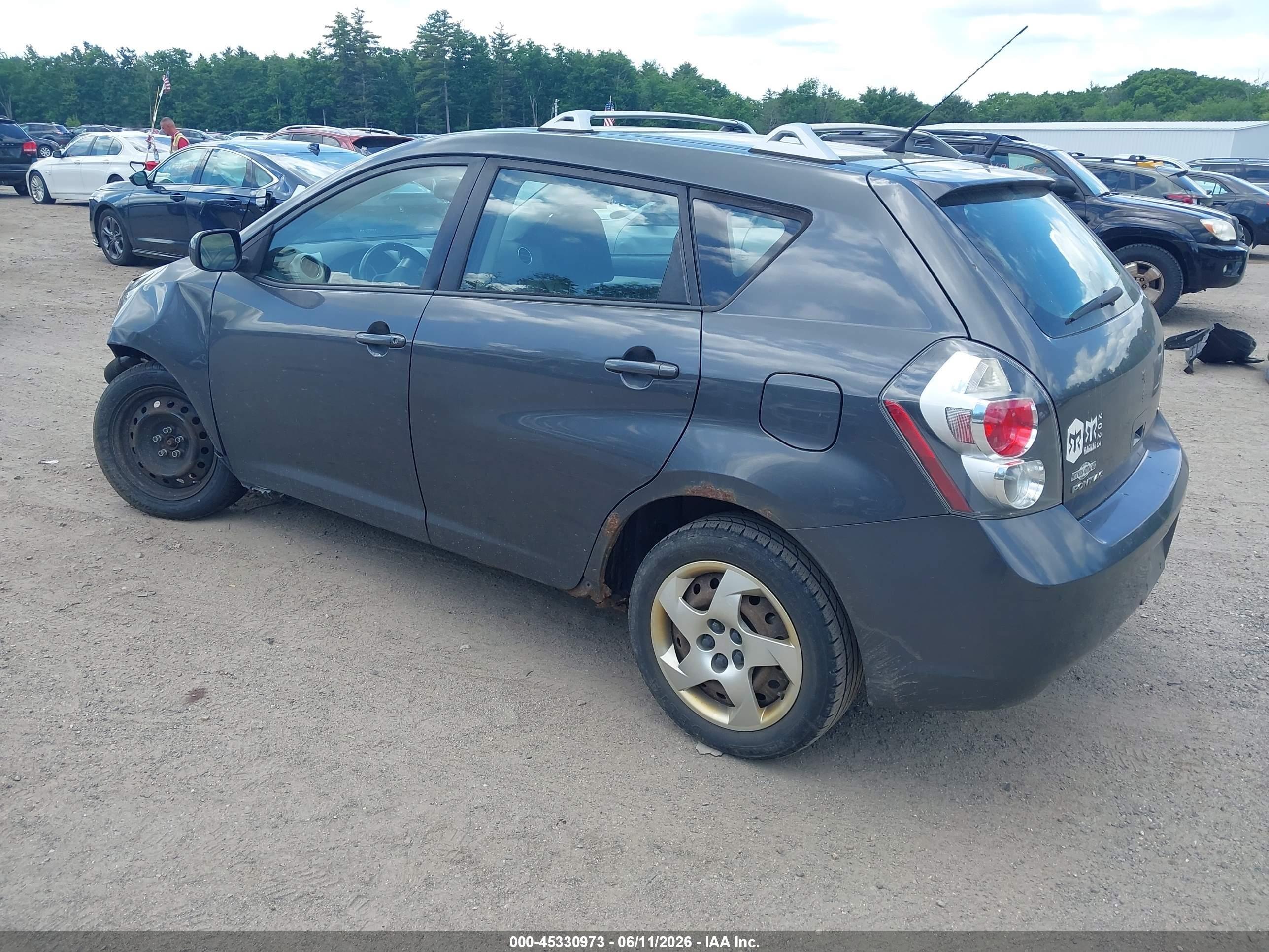 2010 Pontiac Vibe   Серый vin: 5Y2SP6E88AZ400116