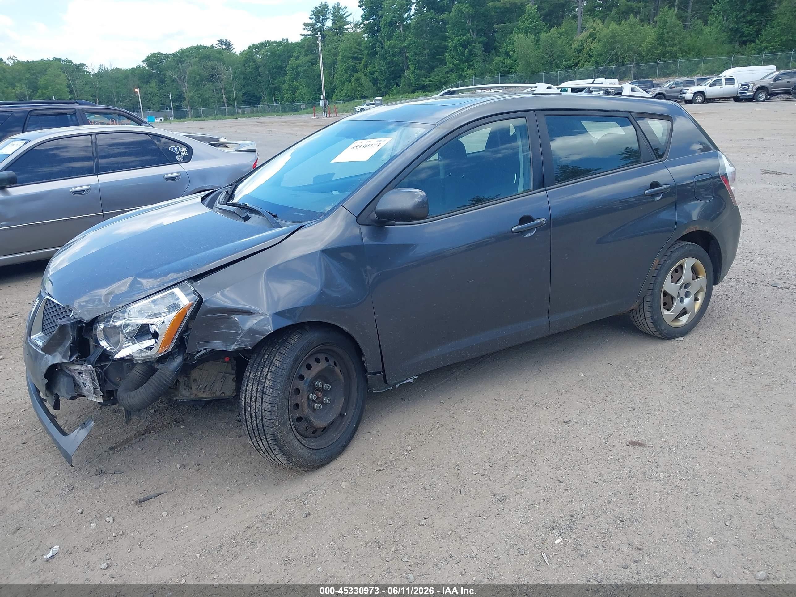 2010 Pontiac Vibe   Серый vin: 5Y2SP6E88AZ400116
