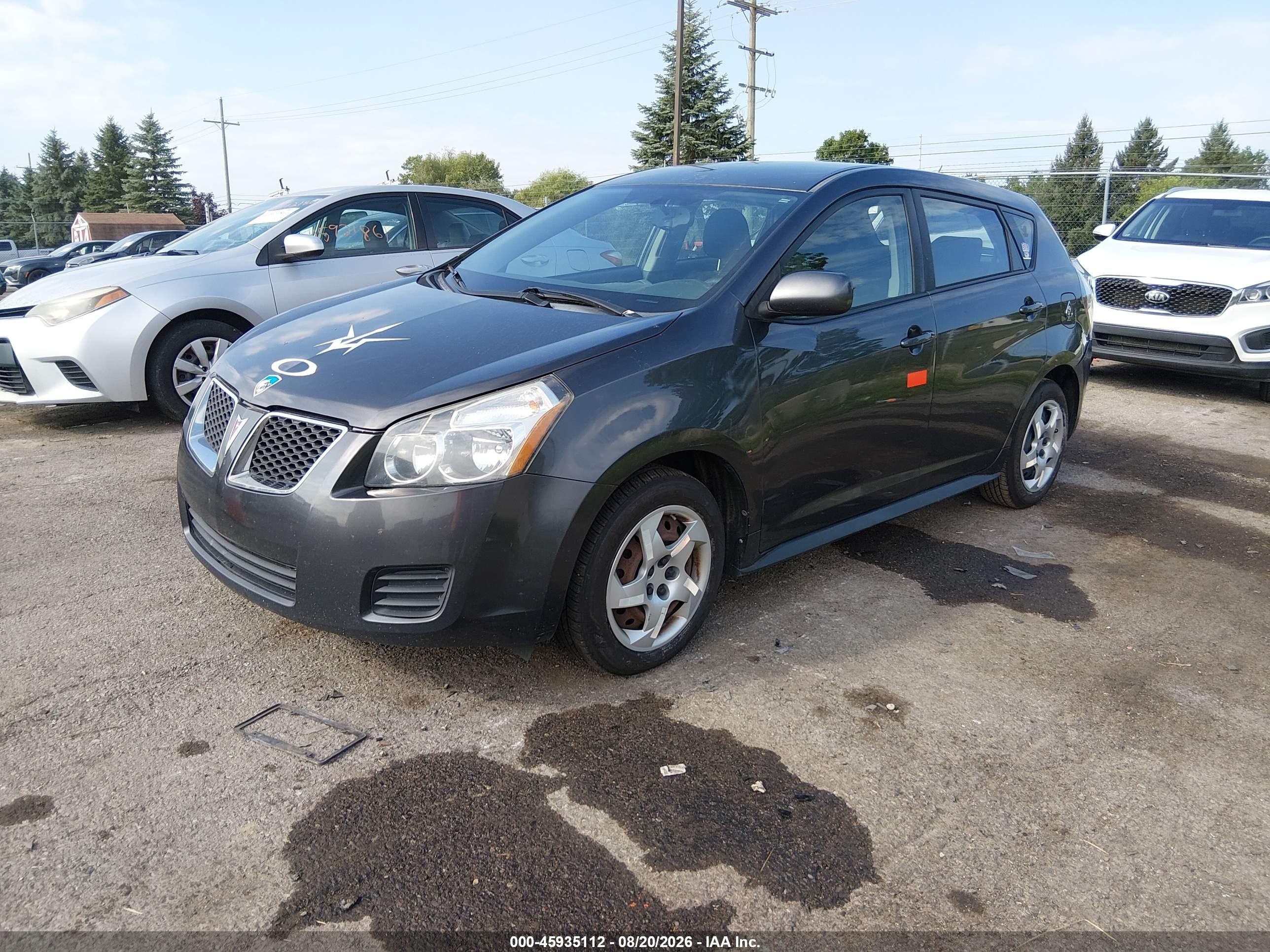 2010 Pontiac Vibe   Серый vin: 5Y2SP6E88AZ402884