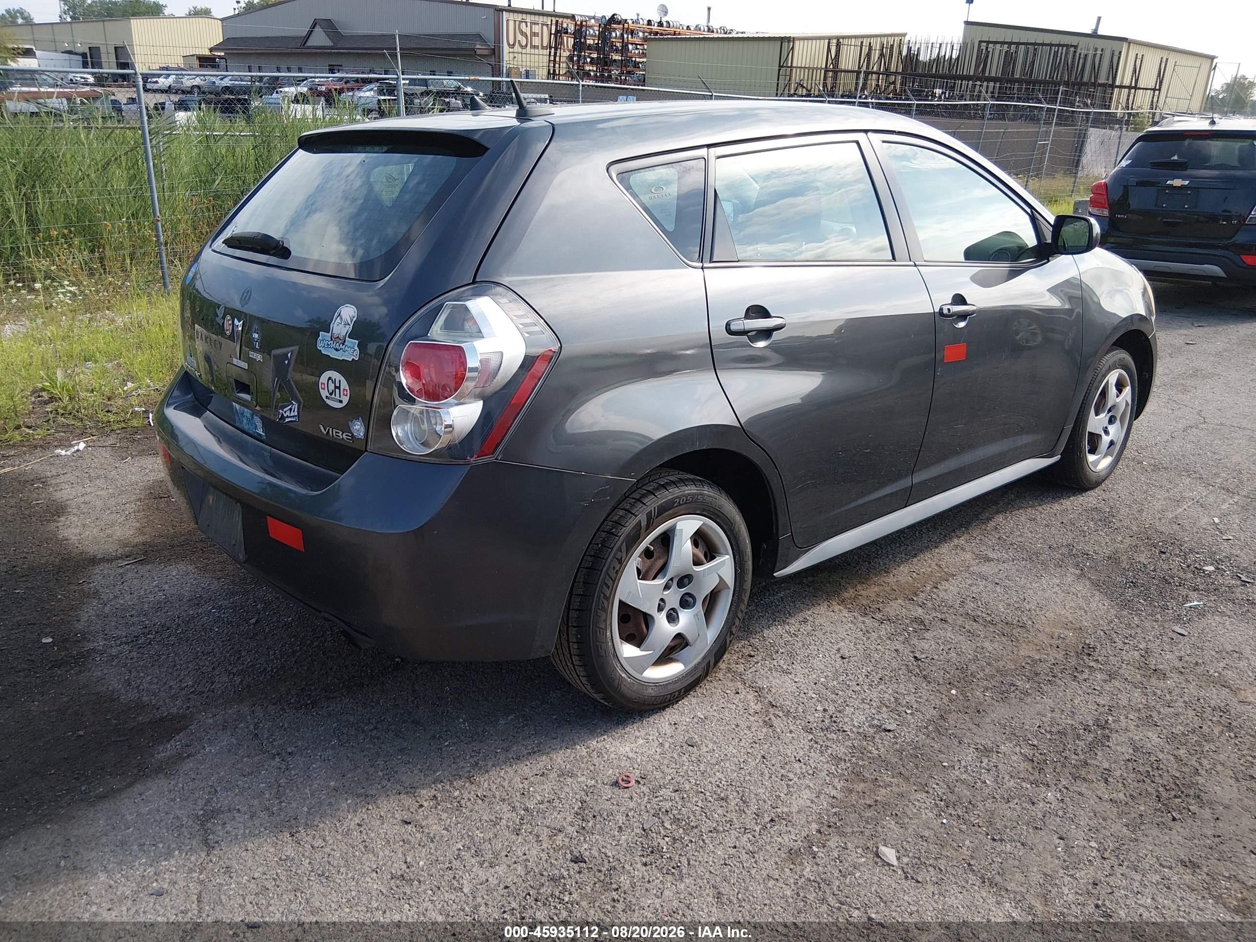 2010 Pontiac Vibe   Серый vin: 5Y2SP6E88AZ402884