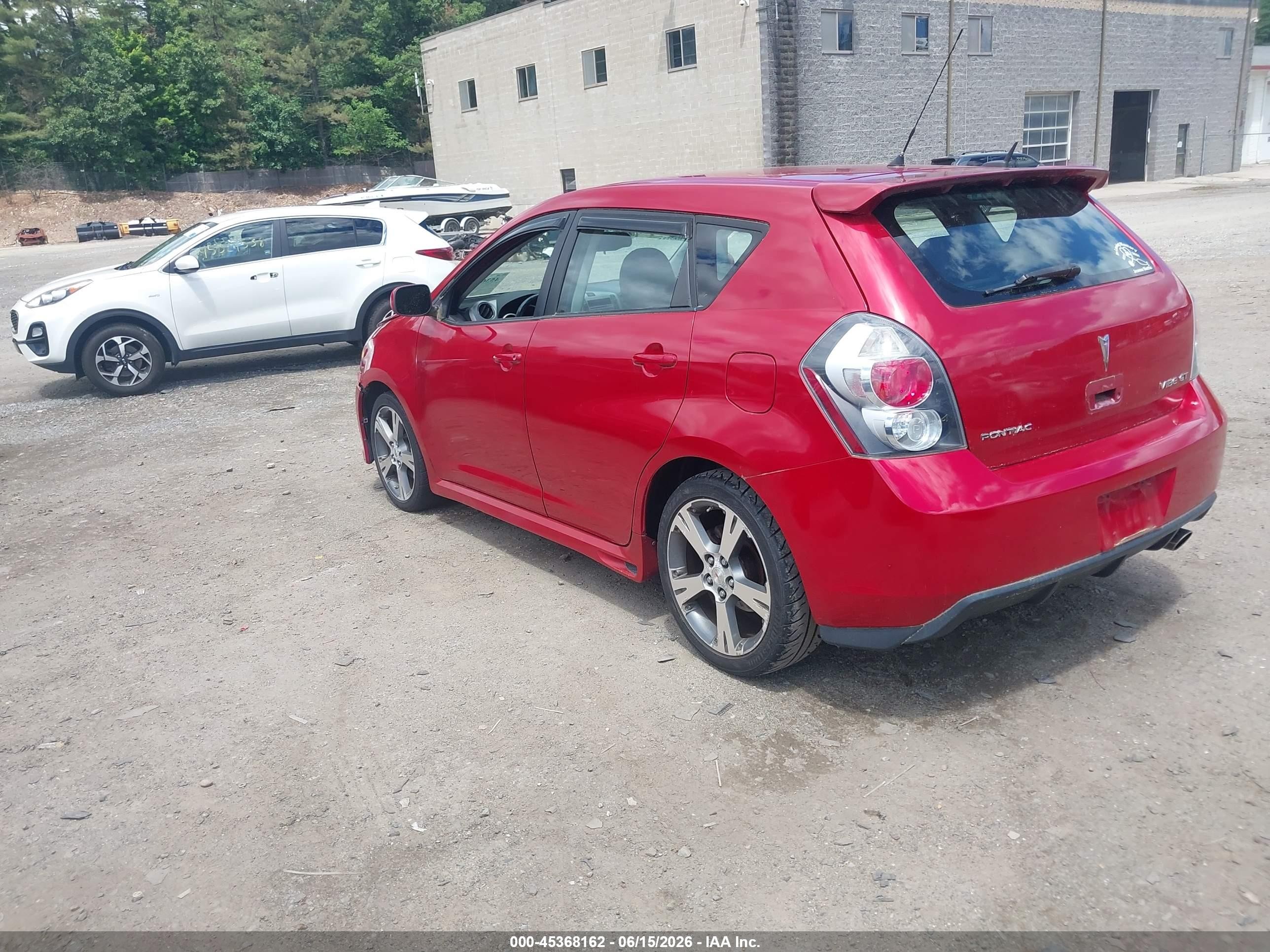 2009 Pontiac Vibe Gt Red vin: 5Y2SR67009Z409048