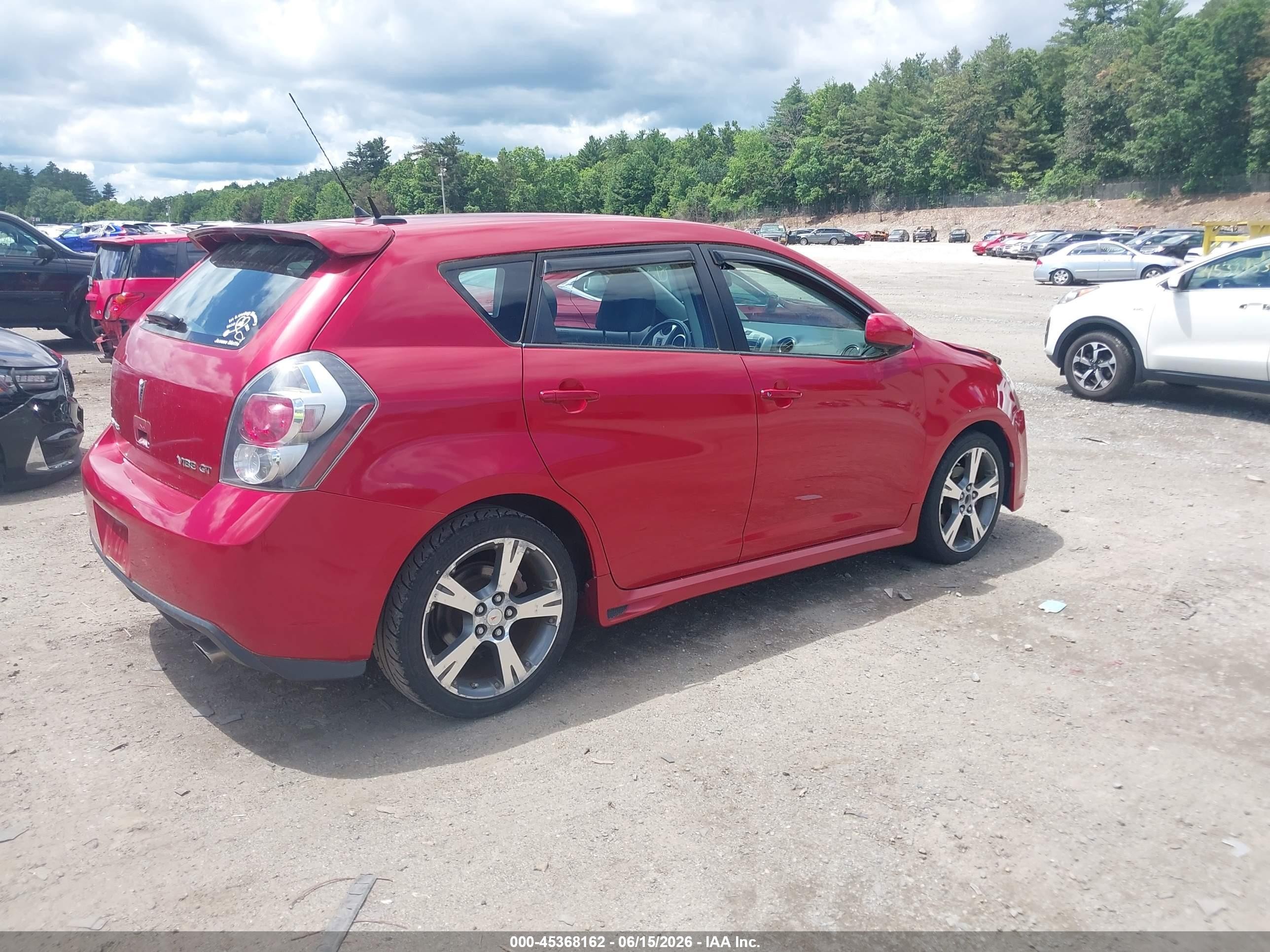 2009 Pontiac Vibe Gt Red vin: 5Y2SR67009Z409048