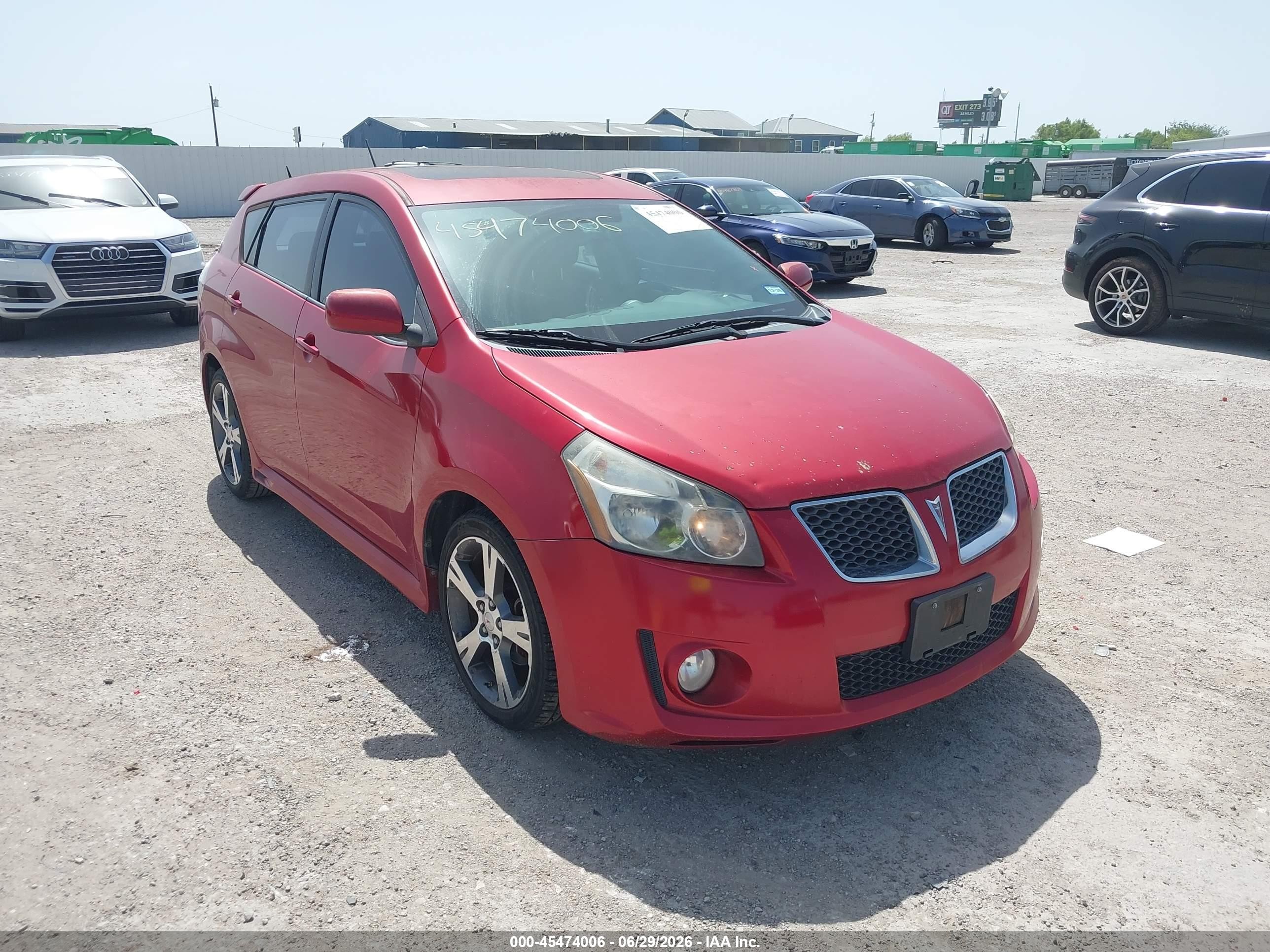 2009 Pontiac Vibe Gt Red vin: 5Y2SR67009Z442812
