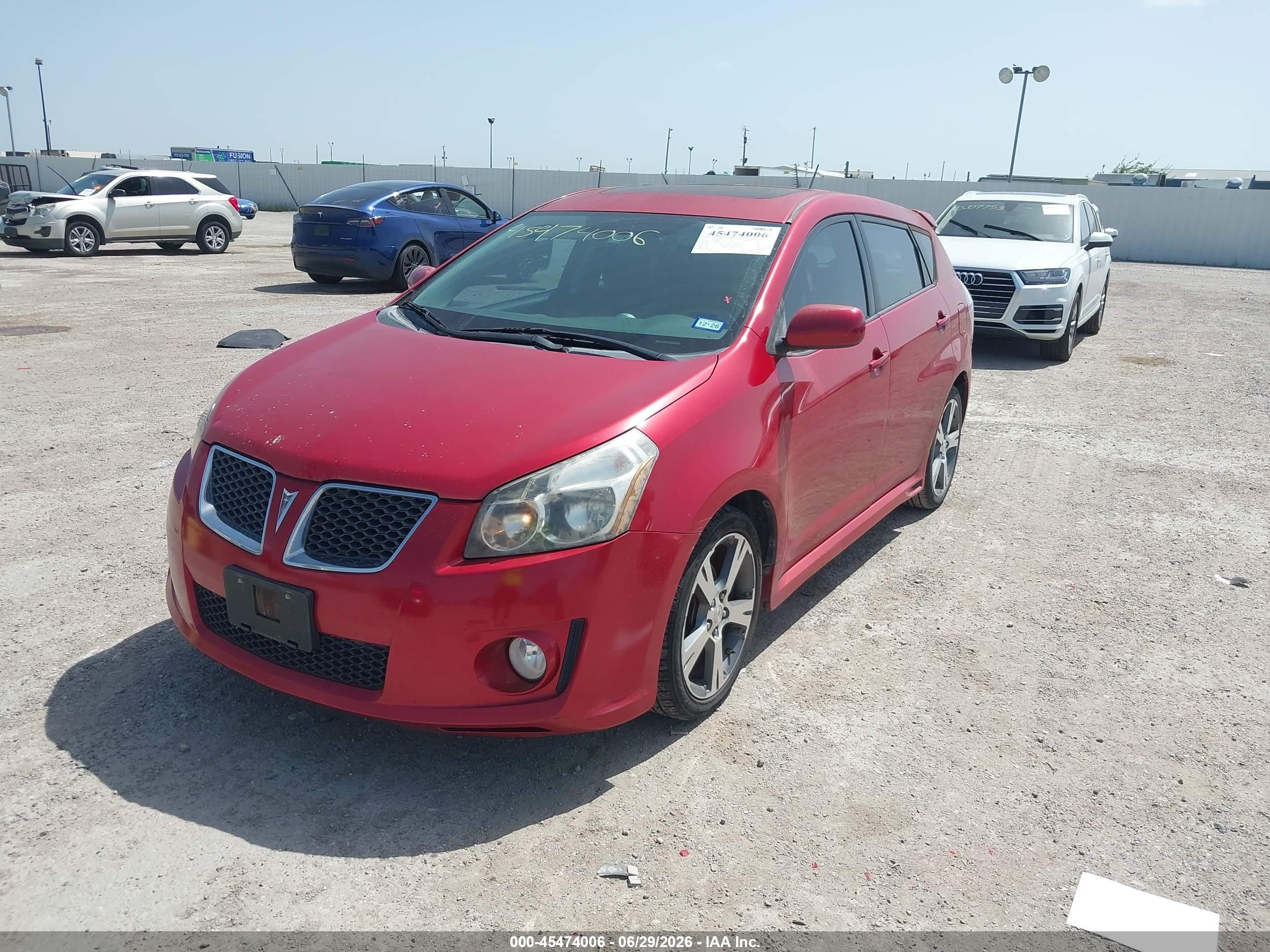 2009 Pontiac Vibe Gt Red vin: 5Y2SR67009Z442812