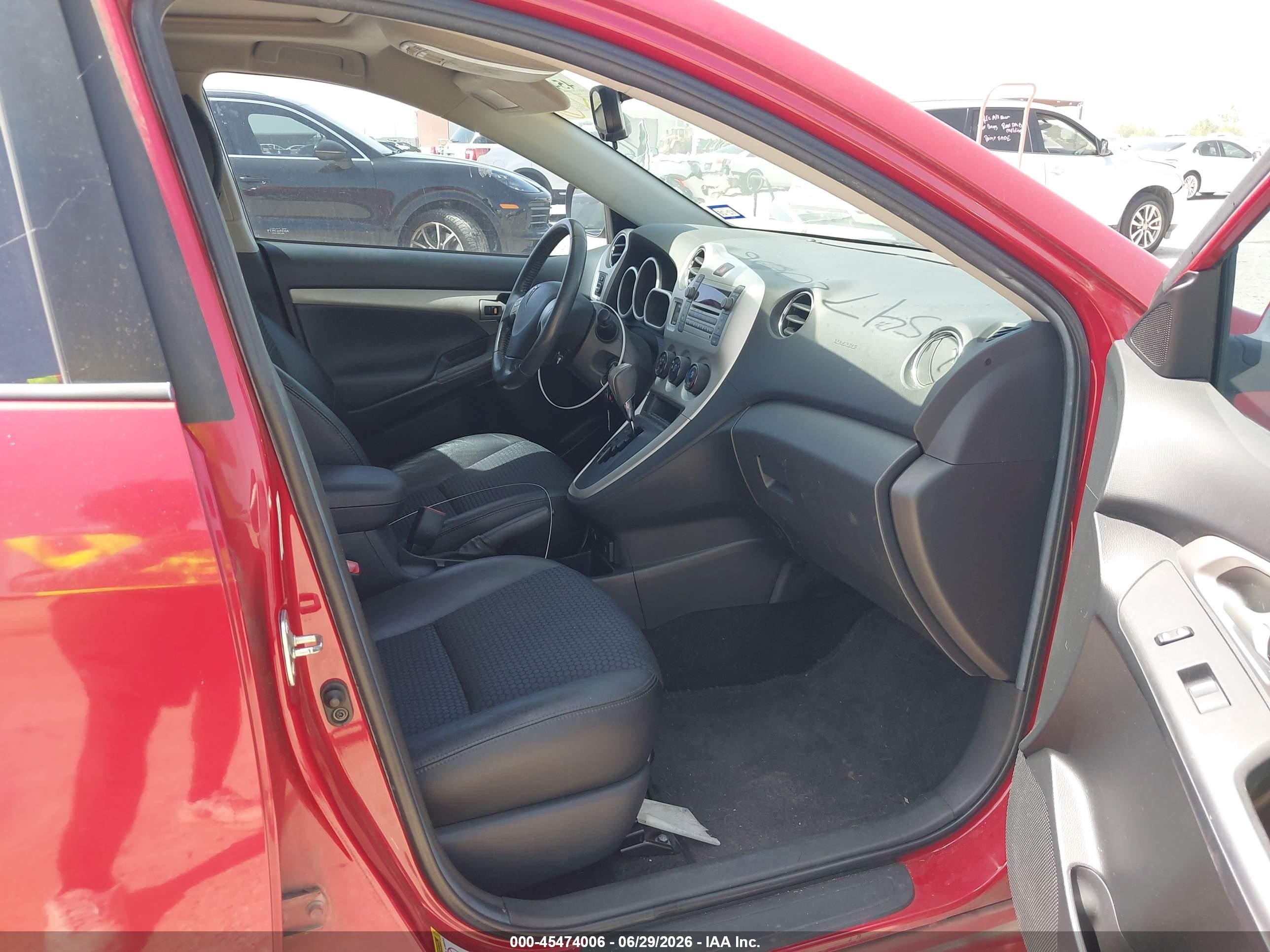 2009 Pontiac Vibe Gt Red vin: 5Y2SR67009Z442812