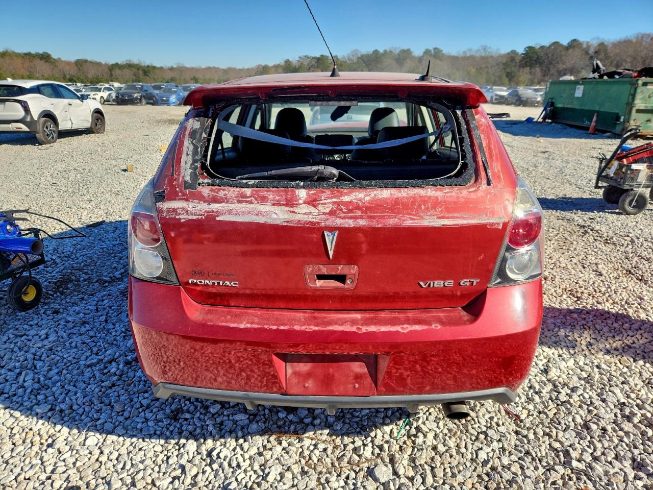 2009 Pontiac Vibe Gt Burgundy vin: 5Y2SR67019Z437134