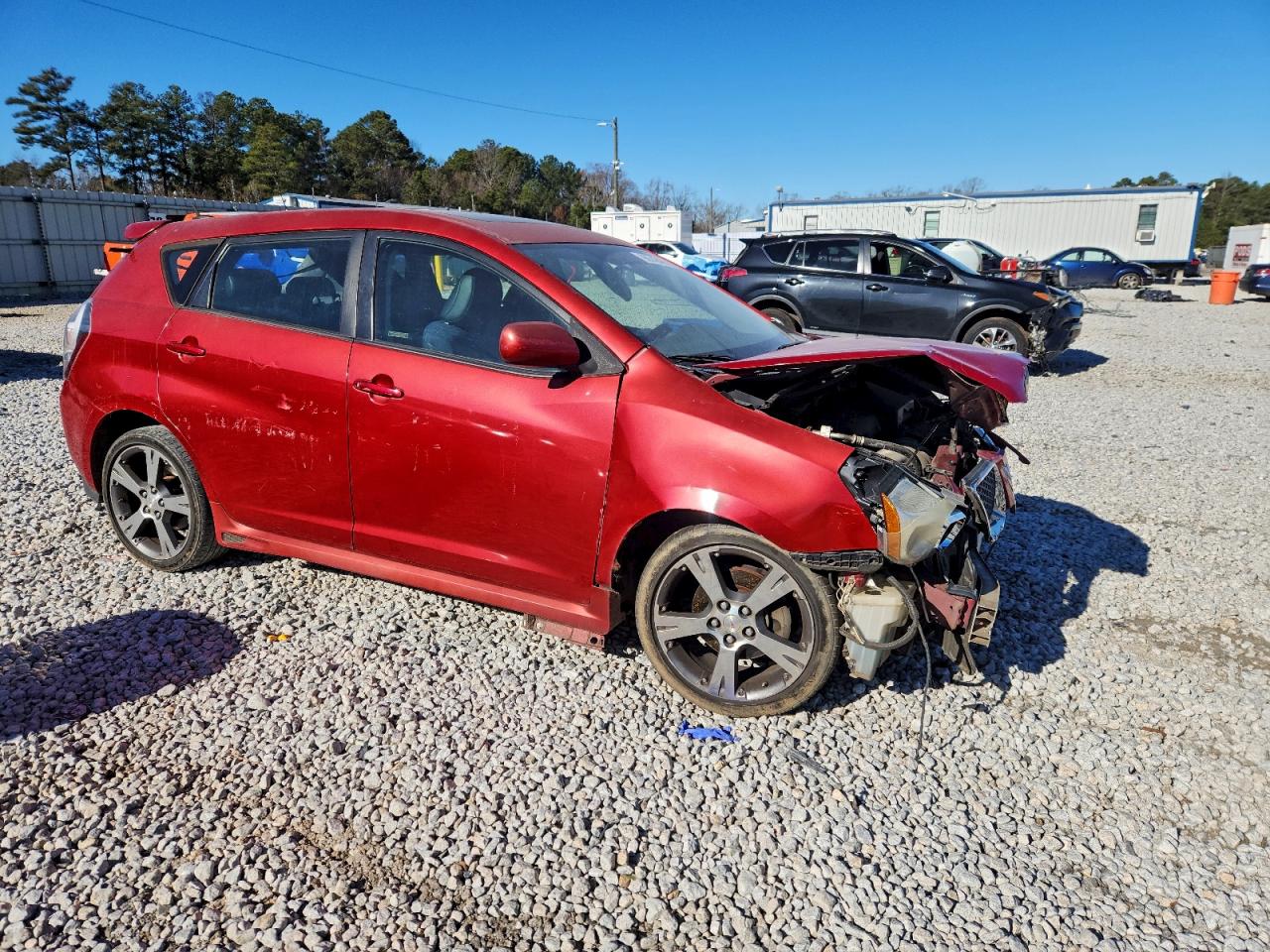 2009 Pontiac Vibe Gt Burgundy vin: 5Y2SR67019Z437134