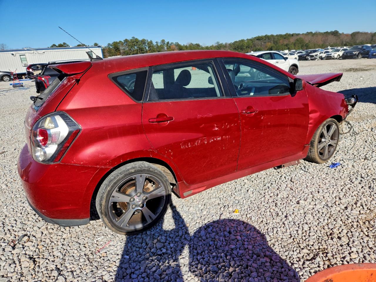 2009 Pontiac Vibe Gt Burgundy vin: 5Y2SR67019Z437134