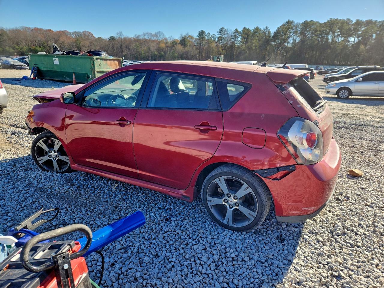 2009 Pontiac Vibe Gt Burgundy vin: 5Y2SR67019Z437134