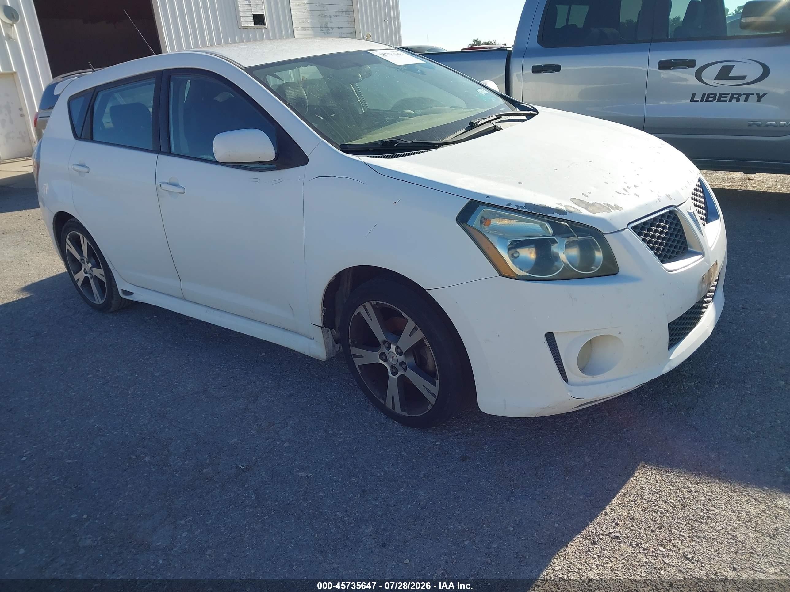 2009 Pontiac Vibe Gt White vin: 5Y2SR67019Z461191