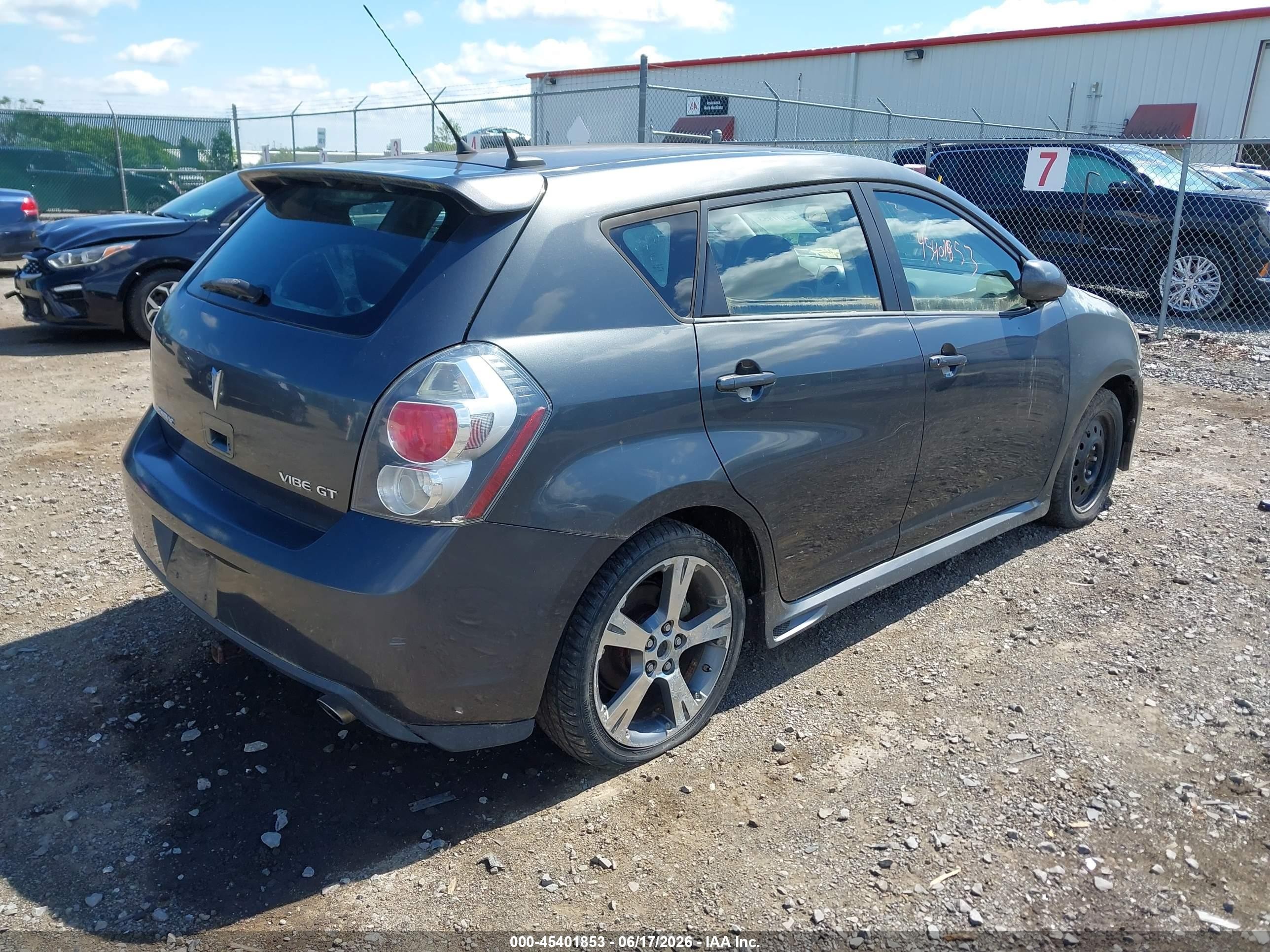 2009 Pontiac Vibe Gt Gray vin: 5Y2SR67049Z418836