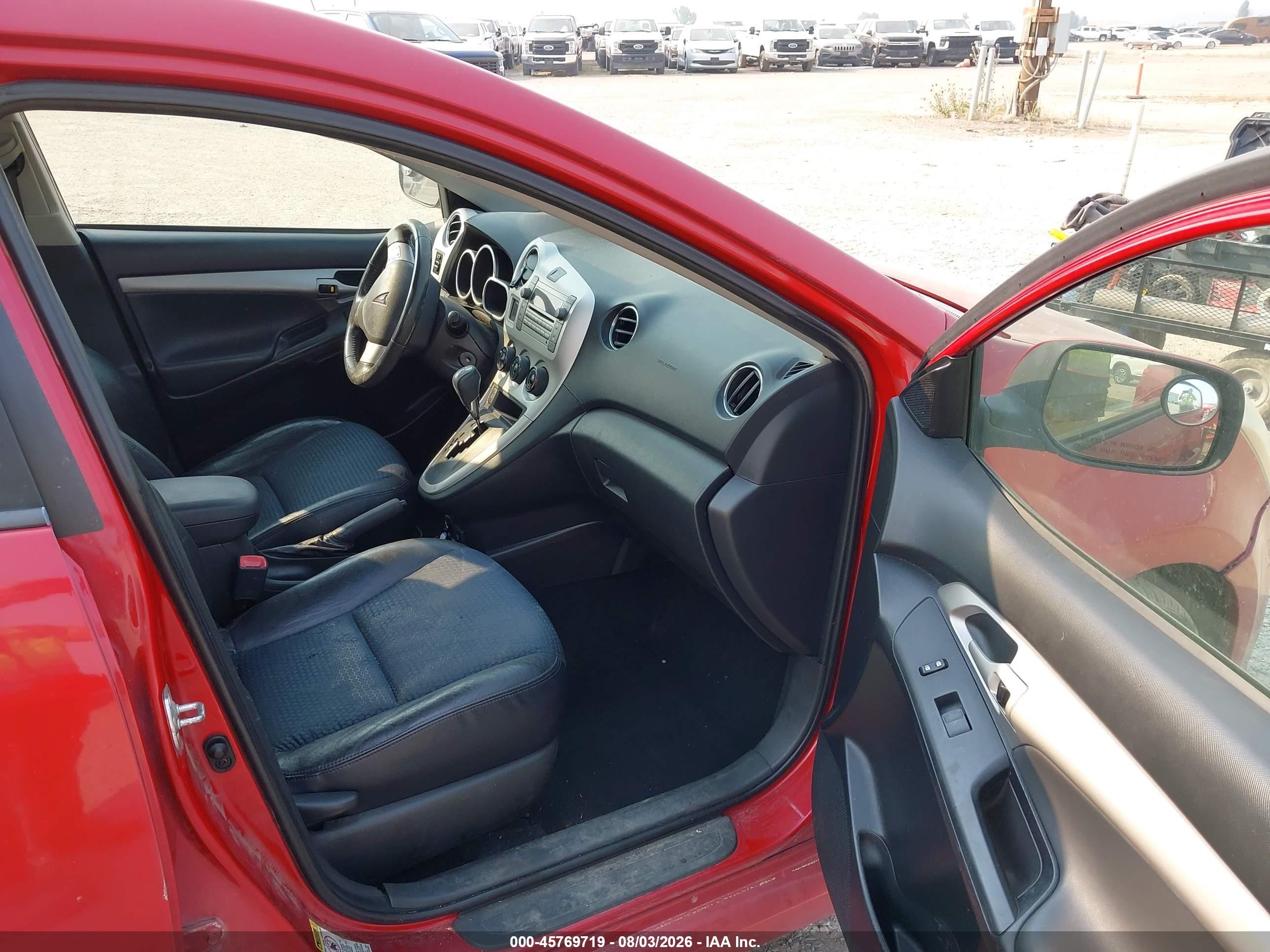 2009 Pontiac Vibe Gt Red vin: 5Y2SR67049Z462495