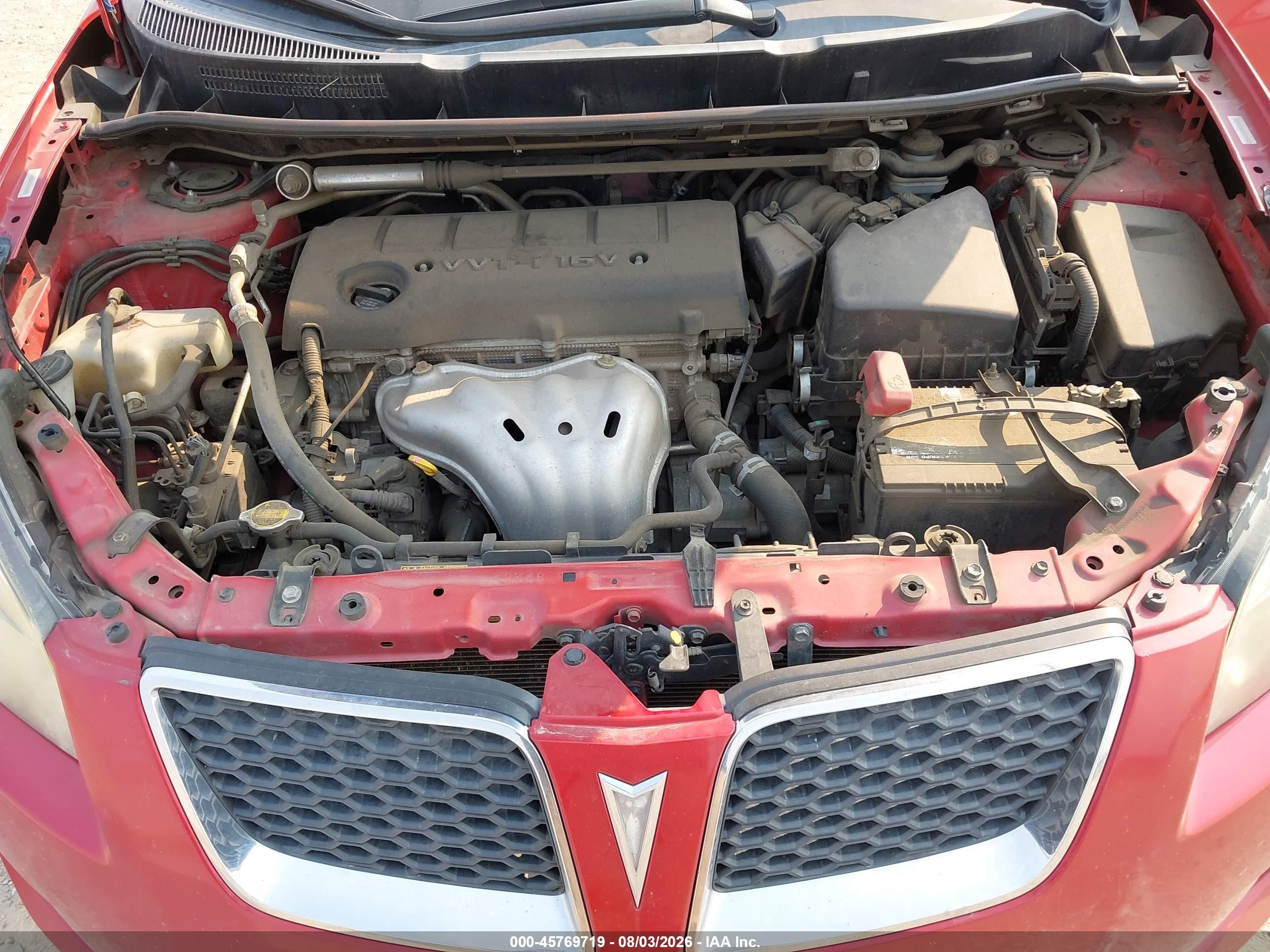 2009 Pontiac Vibe Gt Red vin: 5Y2SR67049Z462495