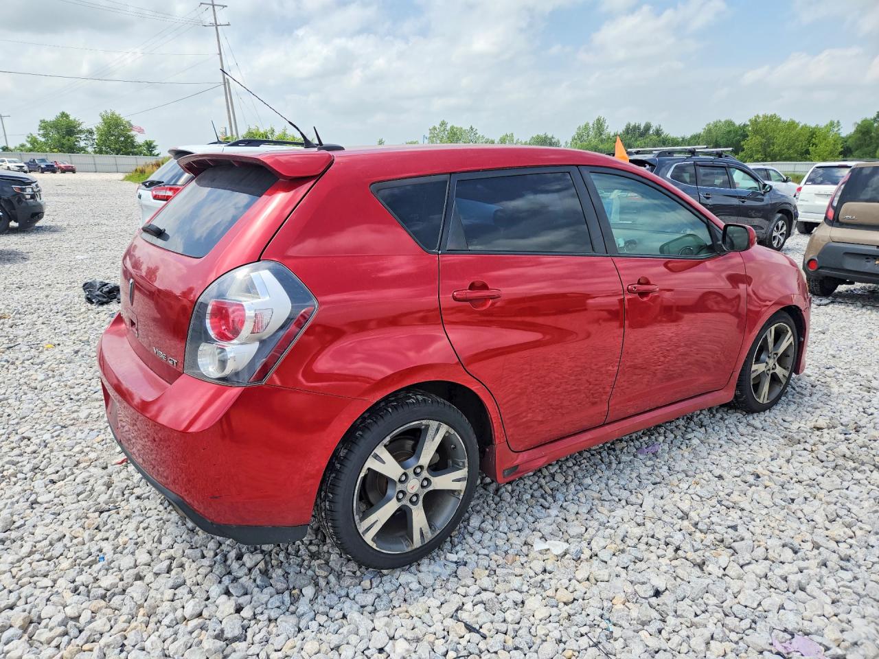 2009 Pontiac Vibe Gt Red vin: 5Y2SR67059Z407988