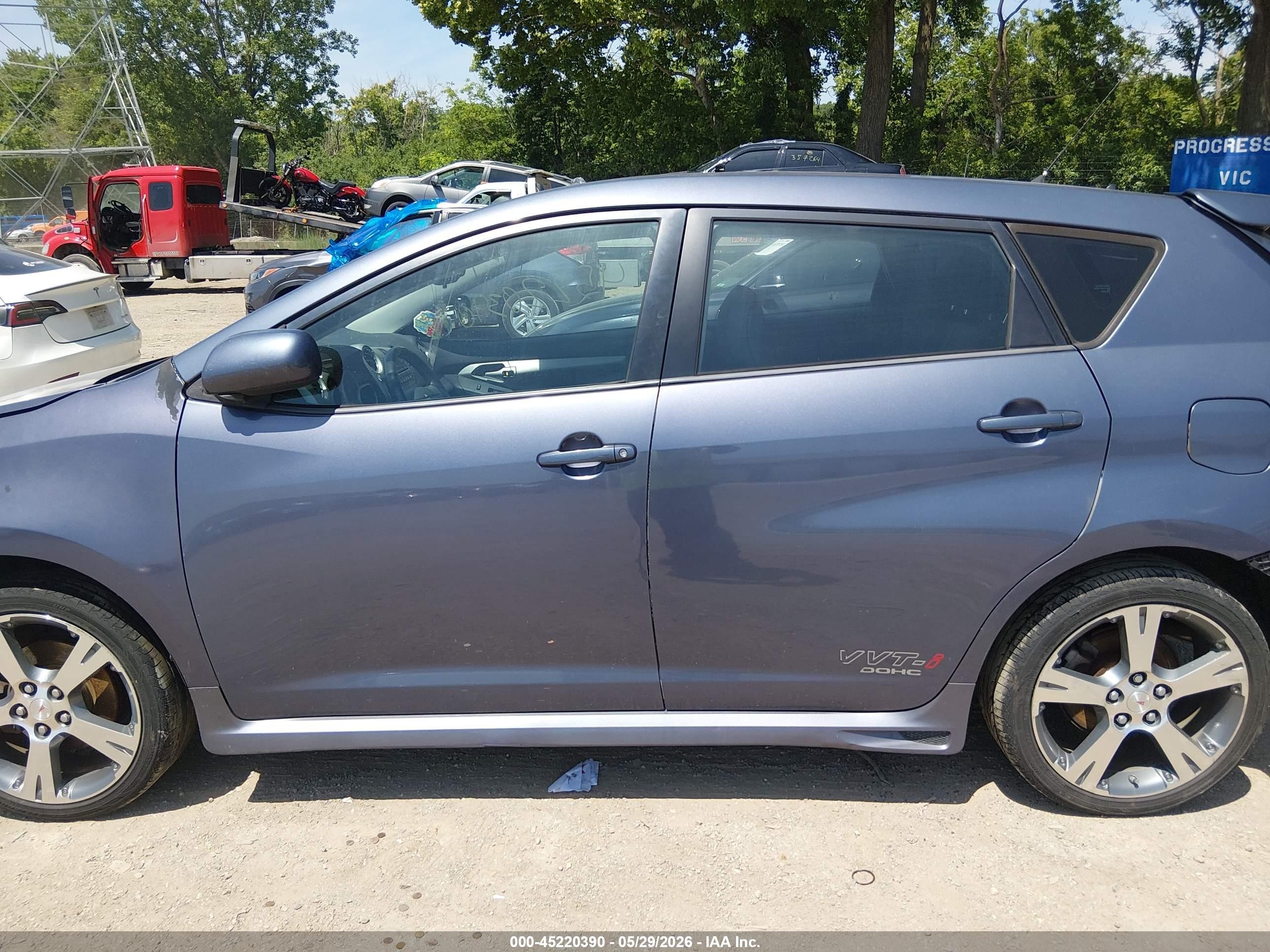 2009 Pontiac Vibe Gt Light Blue vin: 5Y2SR67079Z454276