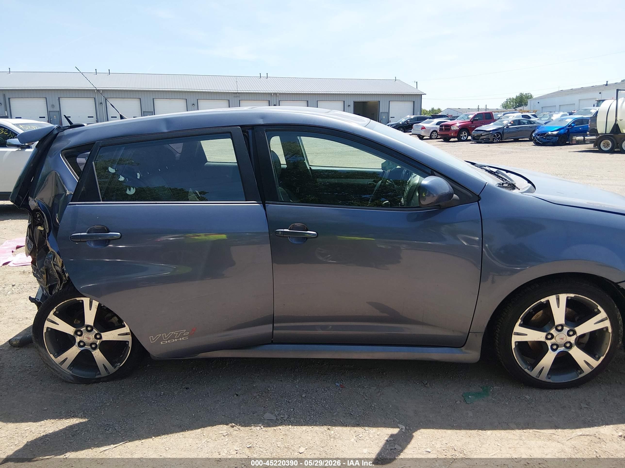 2009 Pontiac Vibe Gt Light Blue vin: 5Y2SR67079Z454276